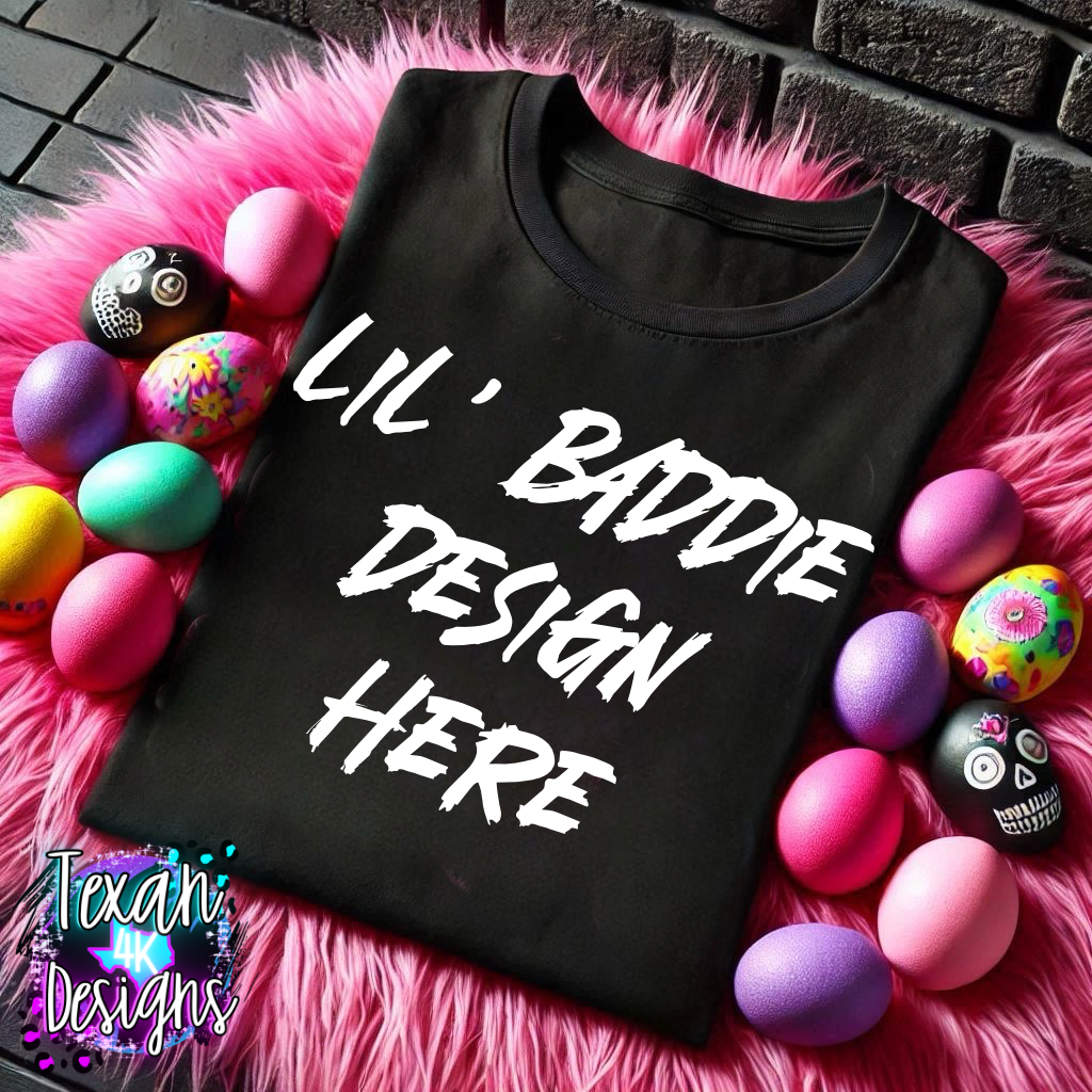 black shirt , flat lay mock up - easter