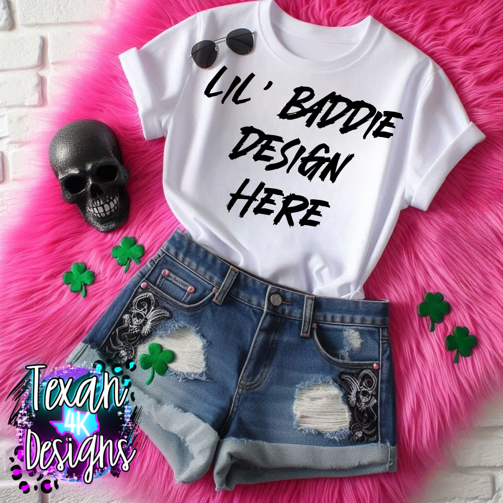 white shirt, flat lay mock up - st. patrick's day