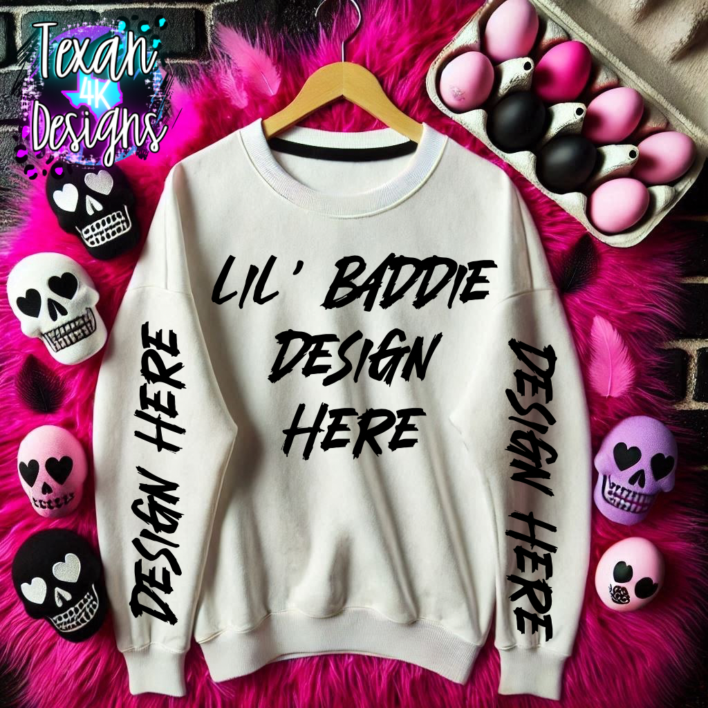 white shirt , flat lay mock up - easter