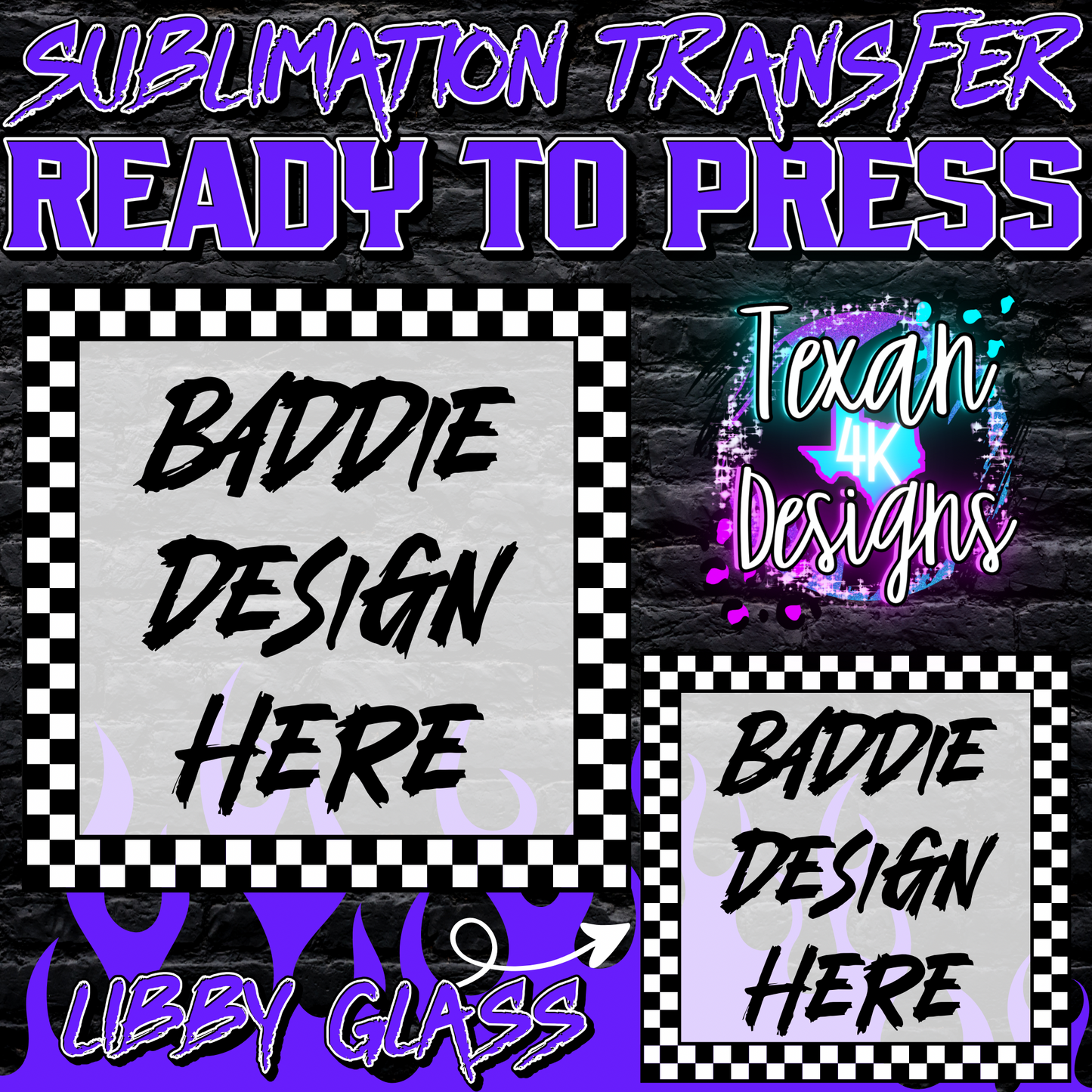 sublimation transfer libby glass mock up edgy