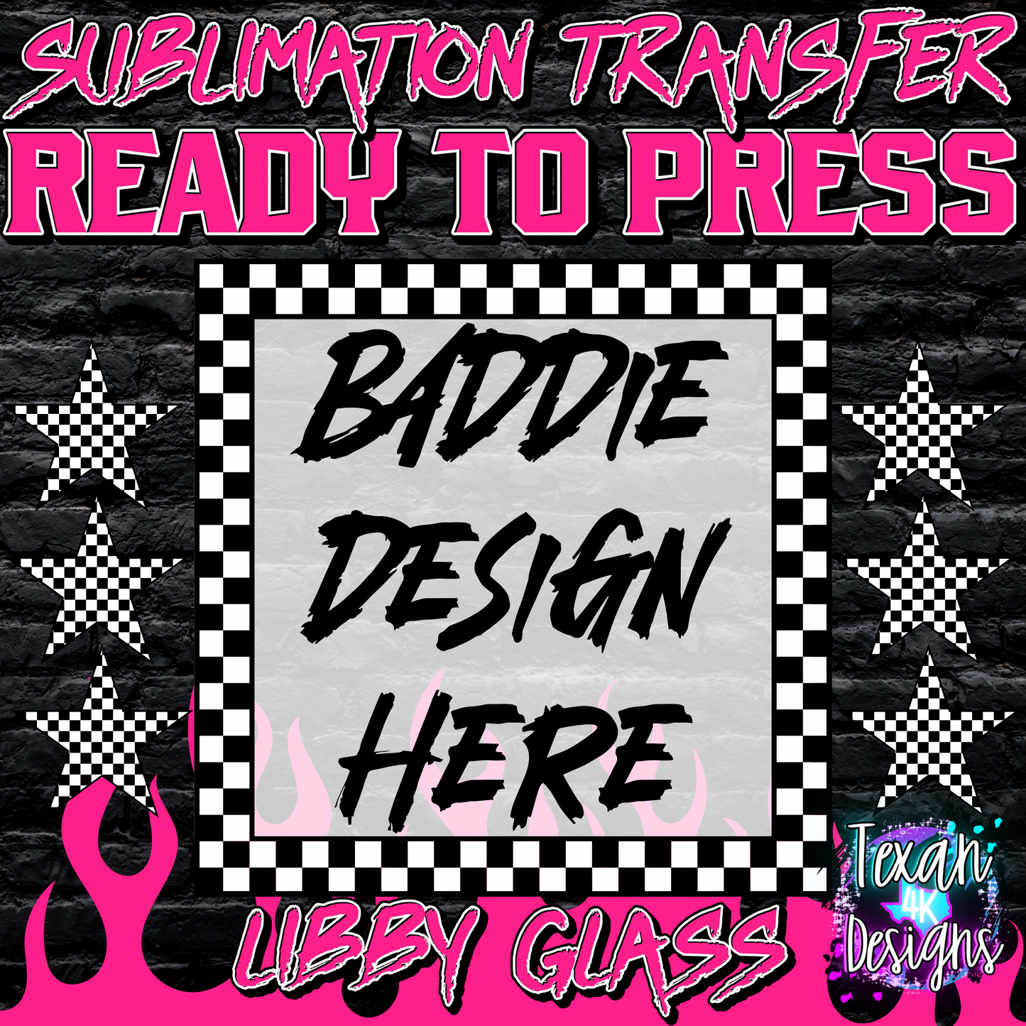 sublimation transfer libby glass mock up edgy