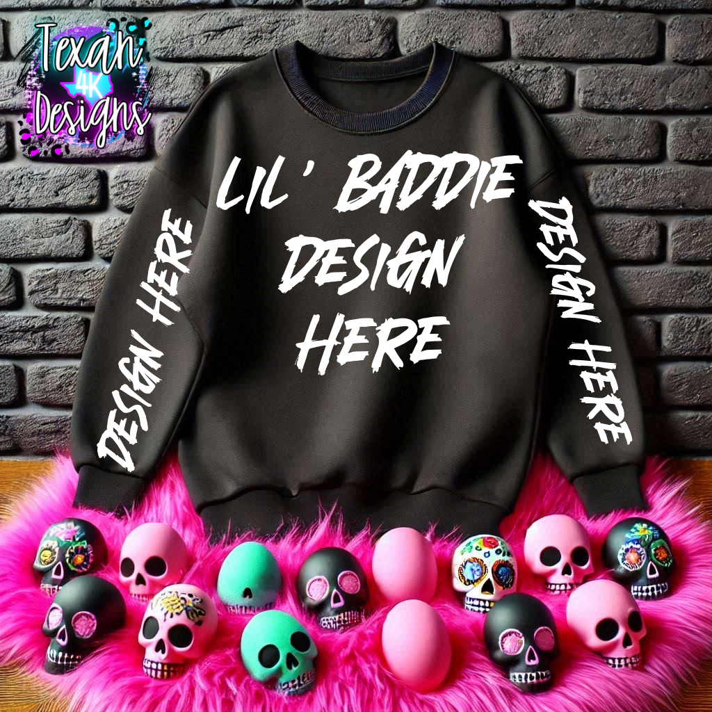 black shirt , flat lay mock up - easter