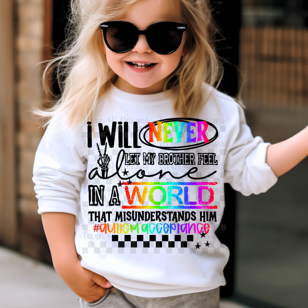 i will never let my brother (autism) -2 DIGITAL PNG