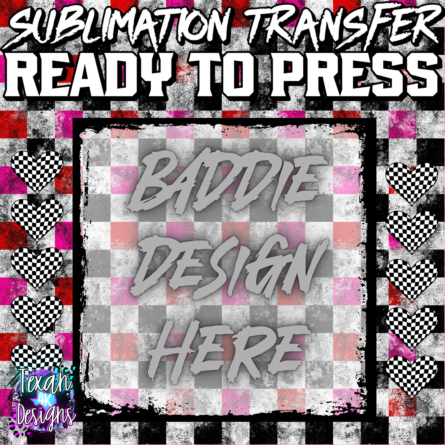 sublimation transfer mock up edgy - grunge