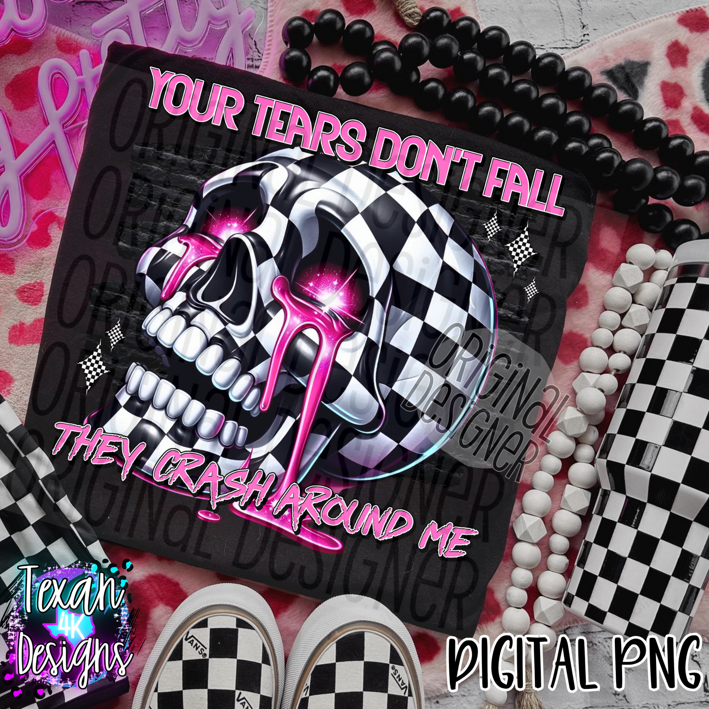 your tears dont fall they crash around me - DIGITAL PNG