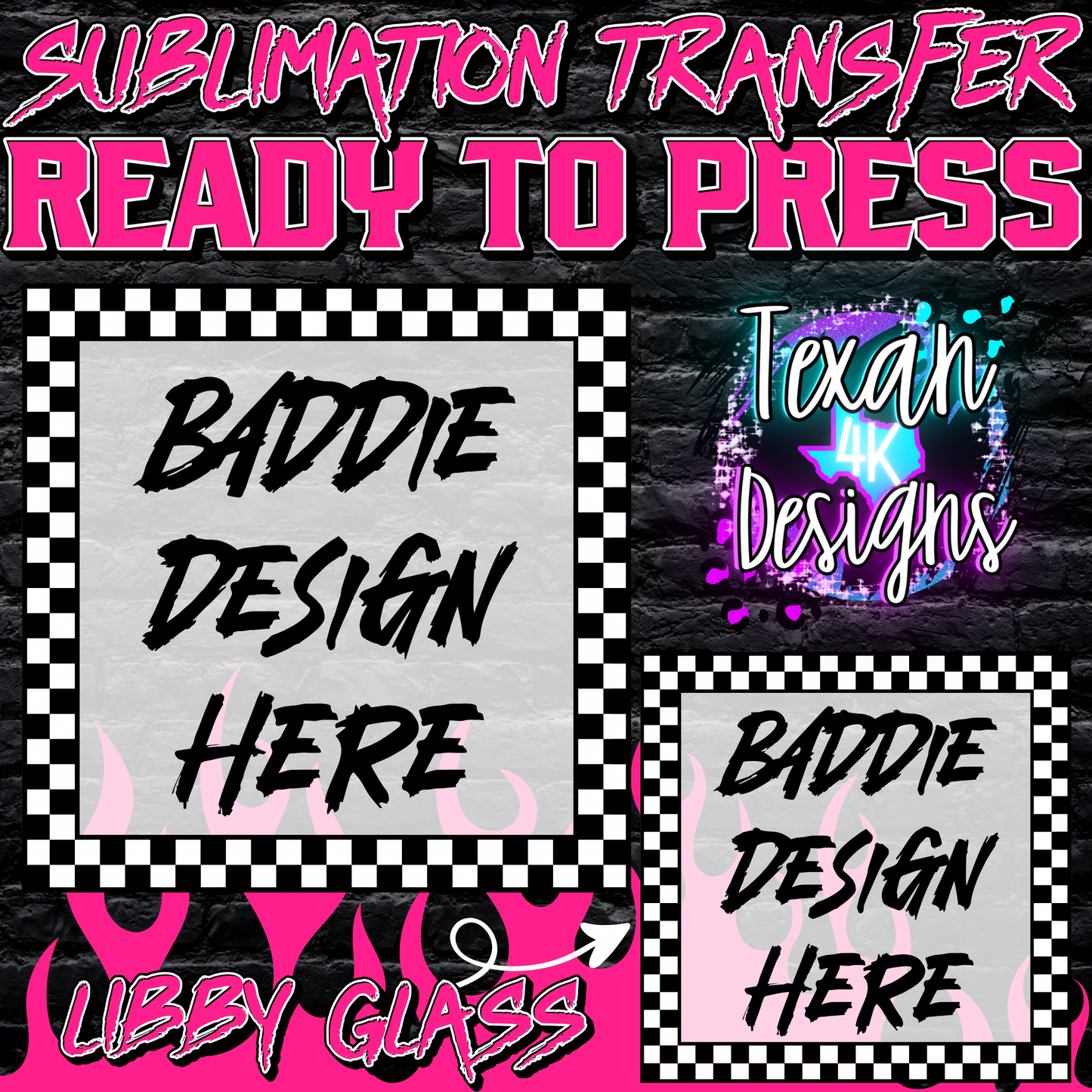 sublimation transfer libby glass mock up edgy