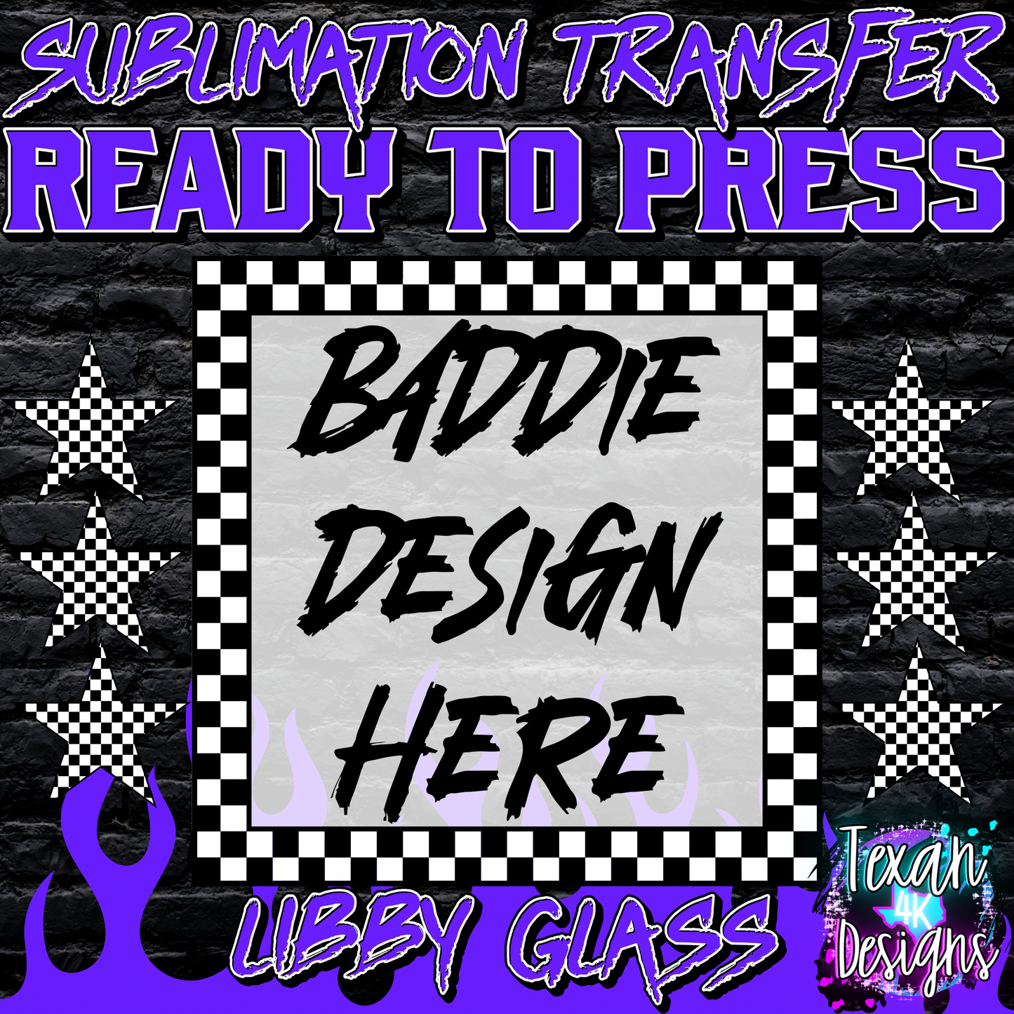 sublimation transfer libby glass mock up edgy