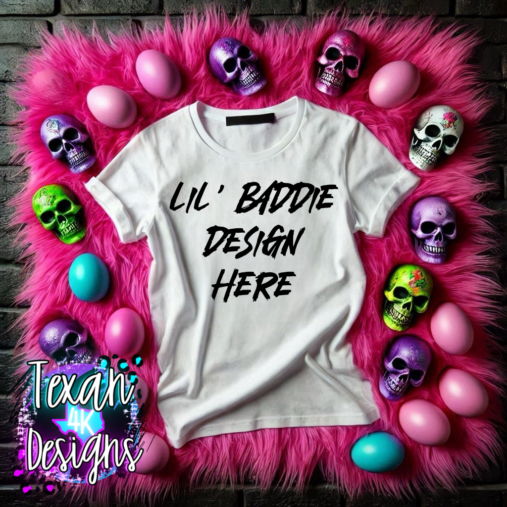 white shirt , flat lay mock up - easter