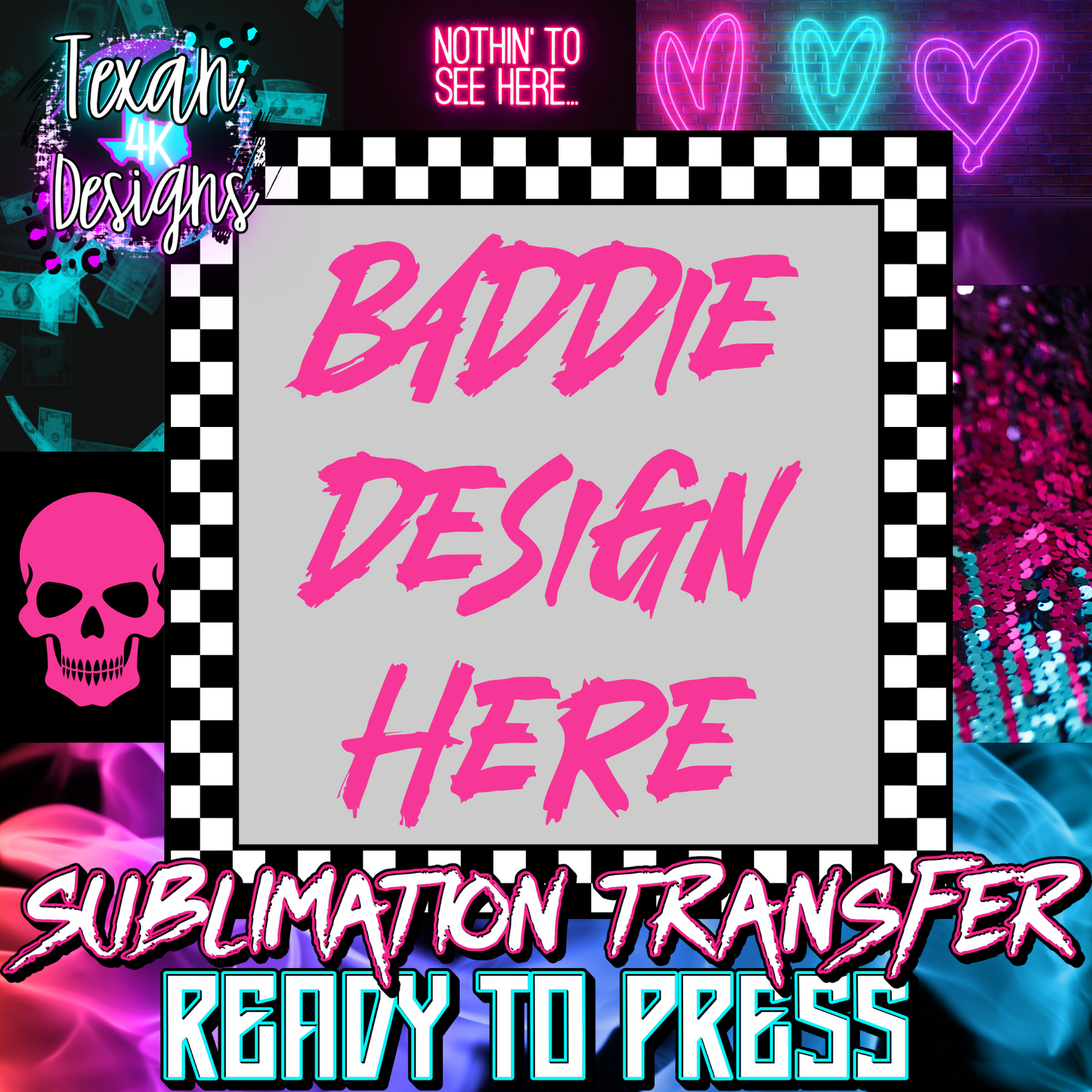 sublimation transfer mock up- collage