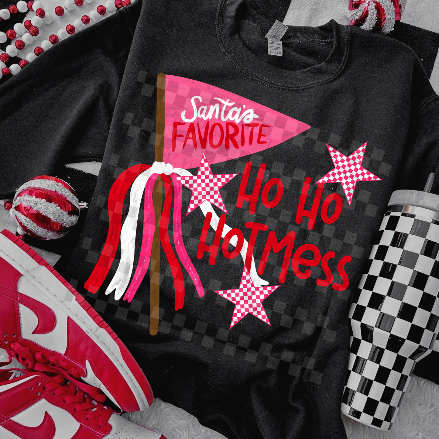 santa's favorite ho ho hotmess - DIGITAL PNG