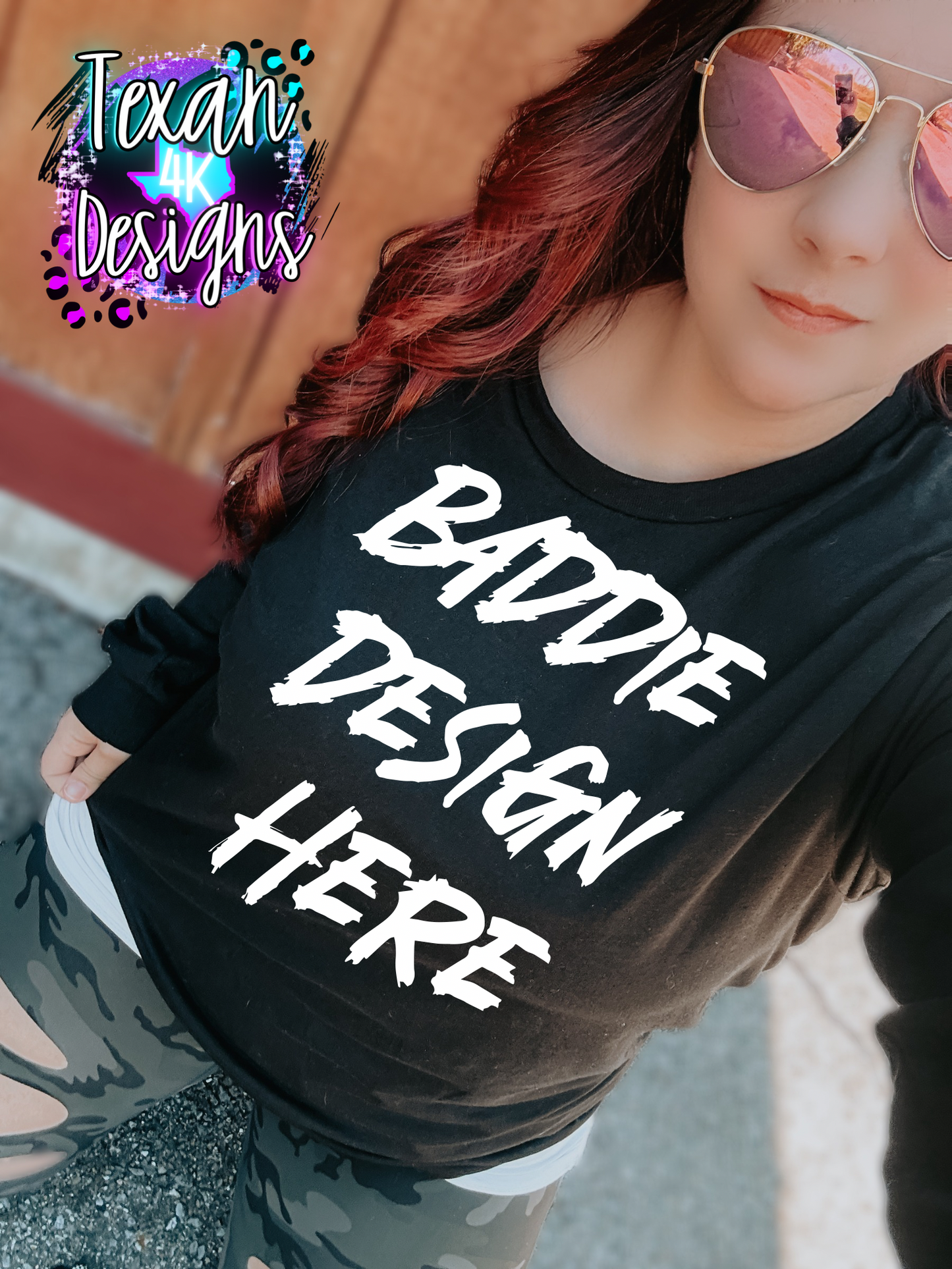 IRL black shirt mock up