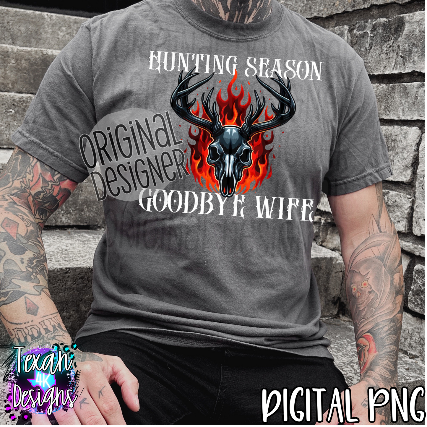 hunting season goodbye wife - 2 DIGITAL PNG