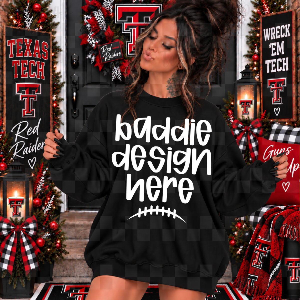 BUNDLE FOOTBALL T RR sweatshirts , 3 mock up
