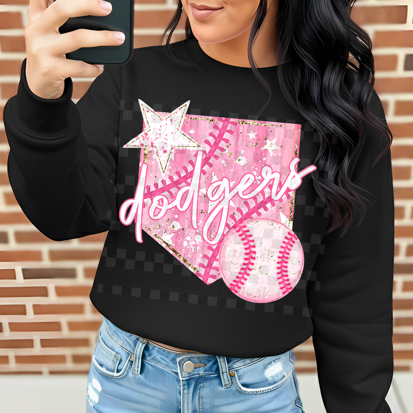 preppy baseball D - DIGITAL PNG