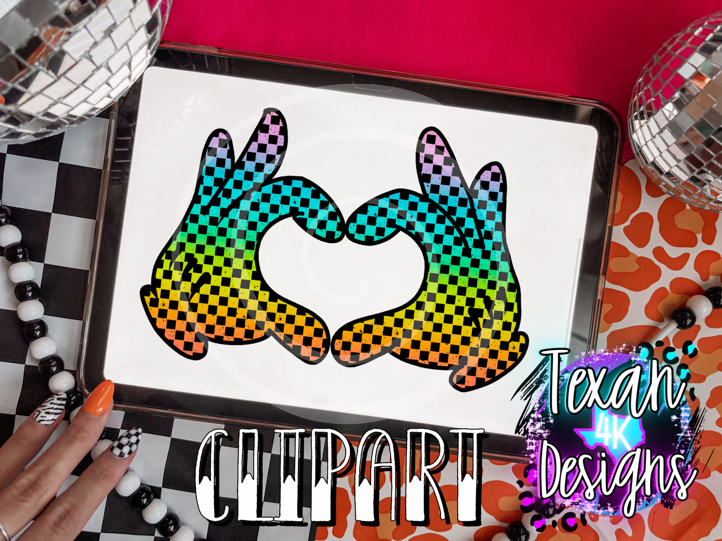 magic heart hands - clipart