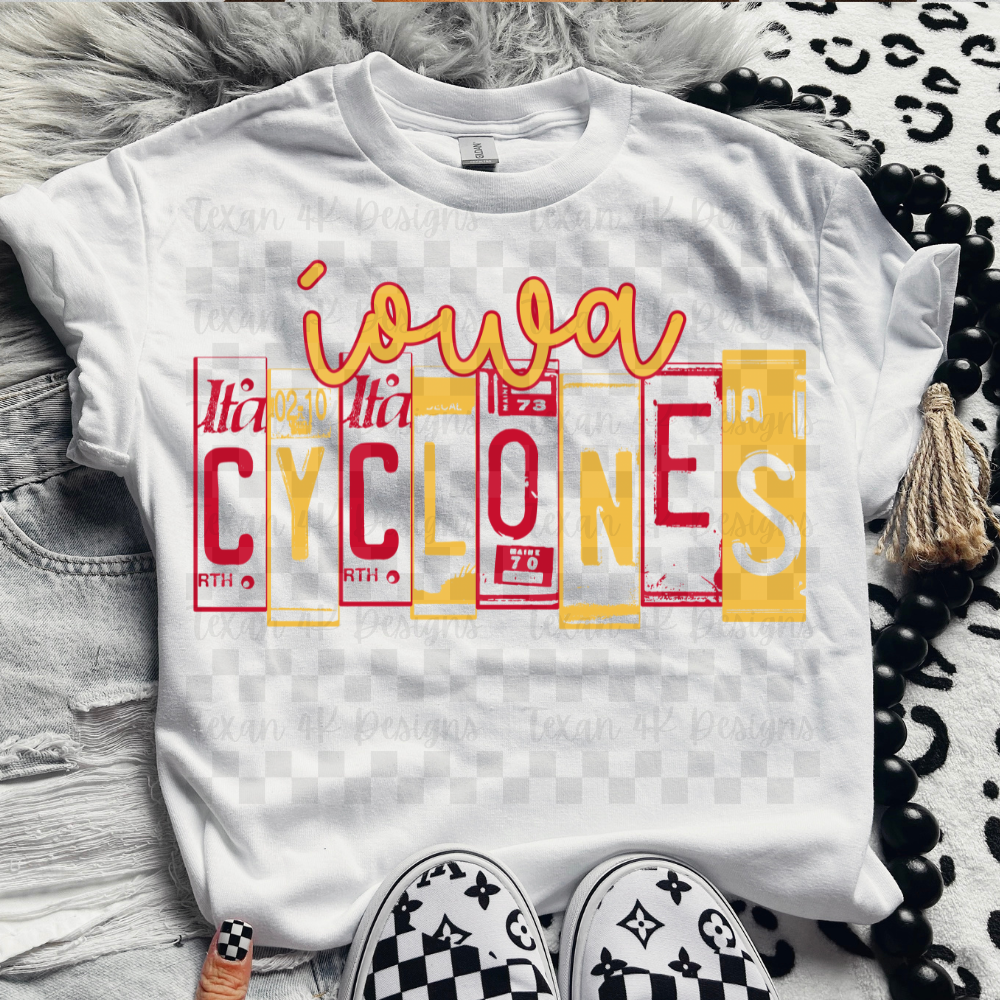 license plate iowa C - DIGITAL PNG