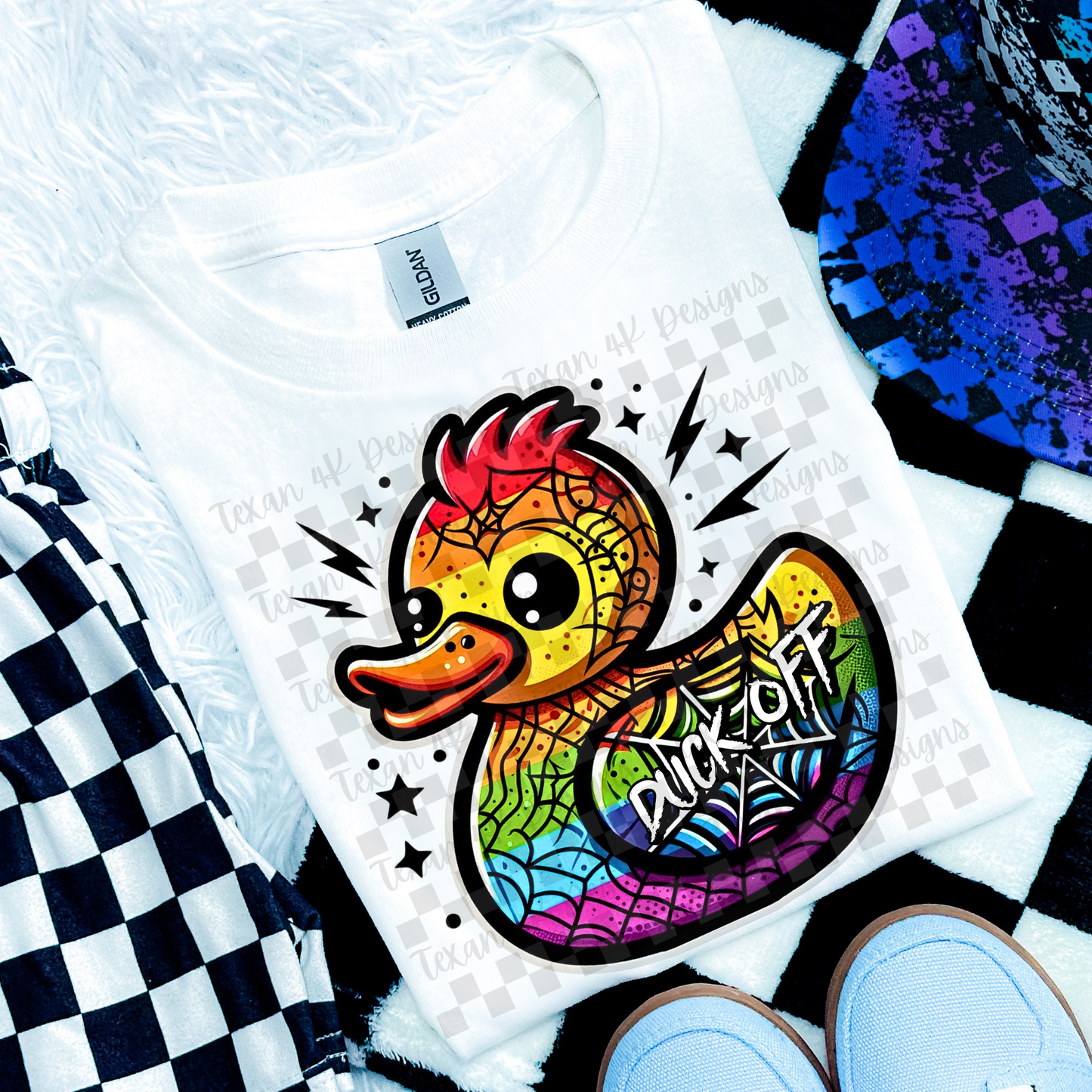 spiderweb rubber duck - 2 DIGITAL PNG