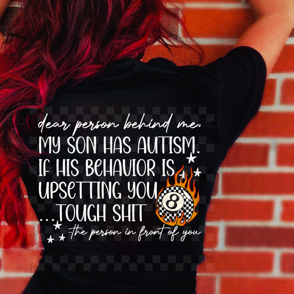 to the person behind me (son autism 2) - 2 DIGITAL PNG