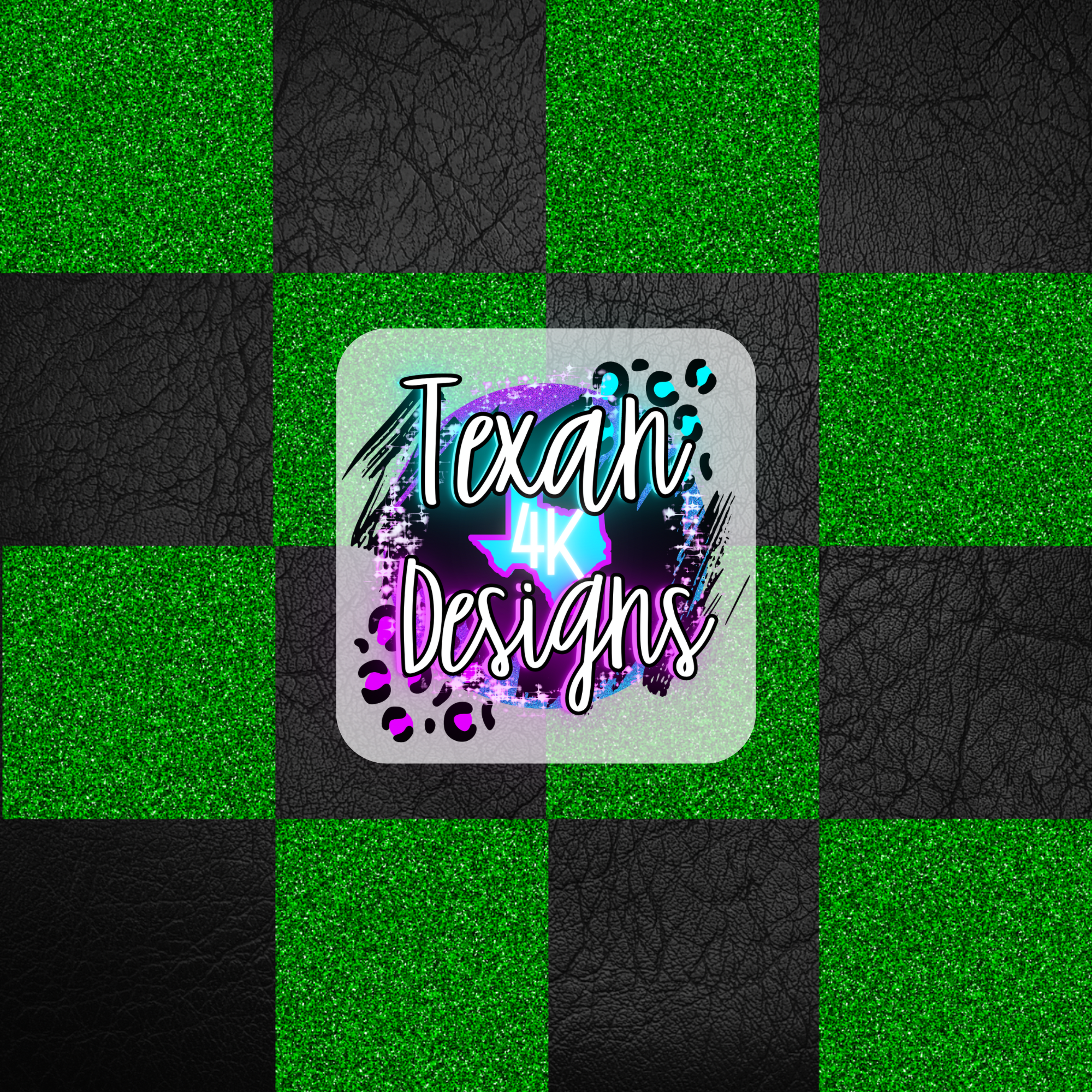 matte black glitter green checkered seamless - DIGITAL PNG – Texan 4K ...