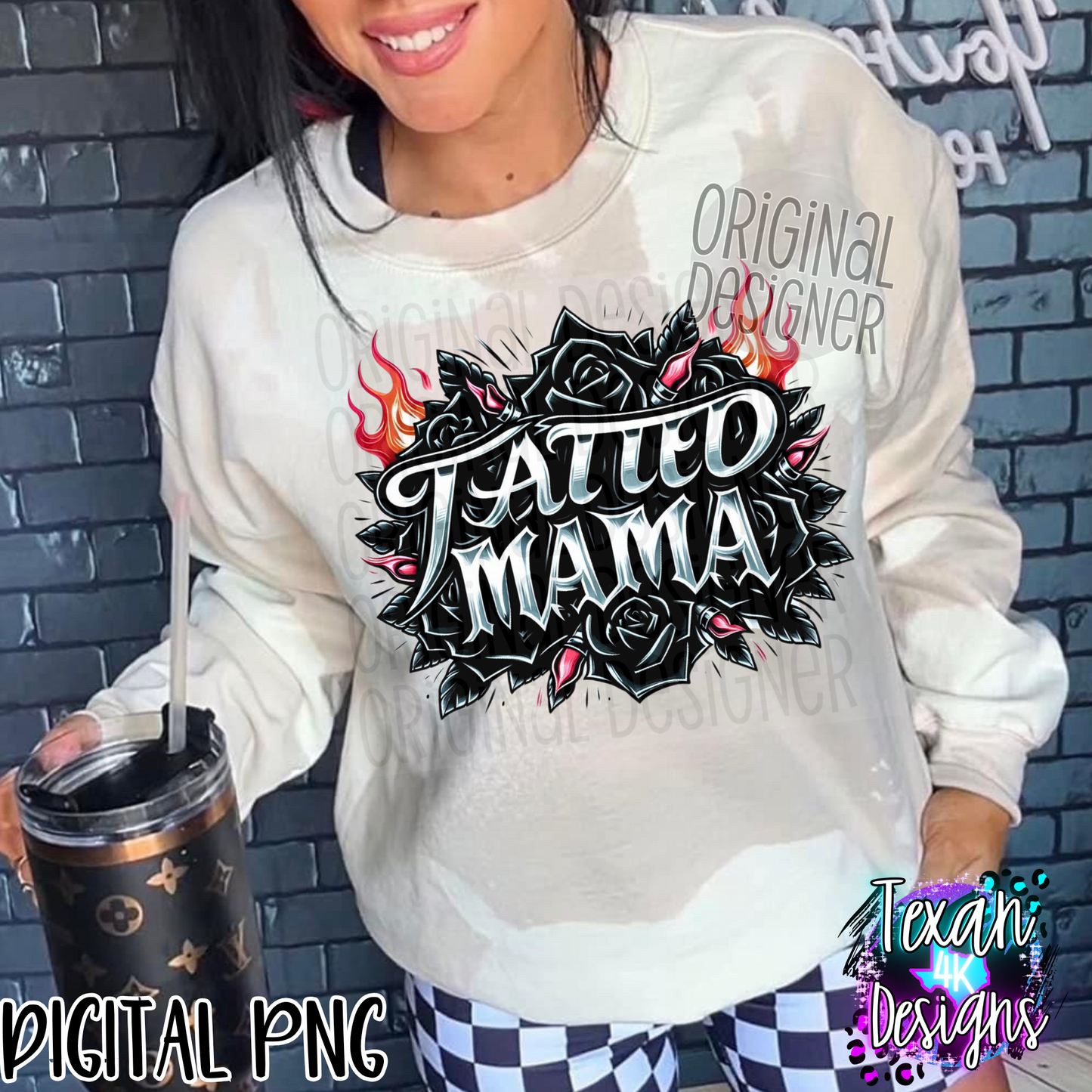 tatted mama - DIGITAL PNG