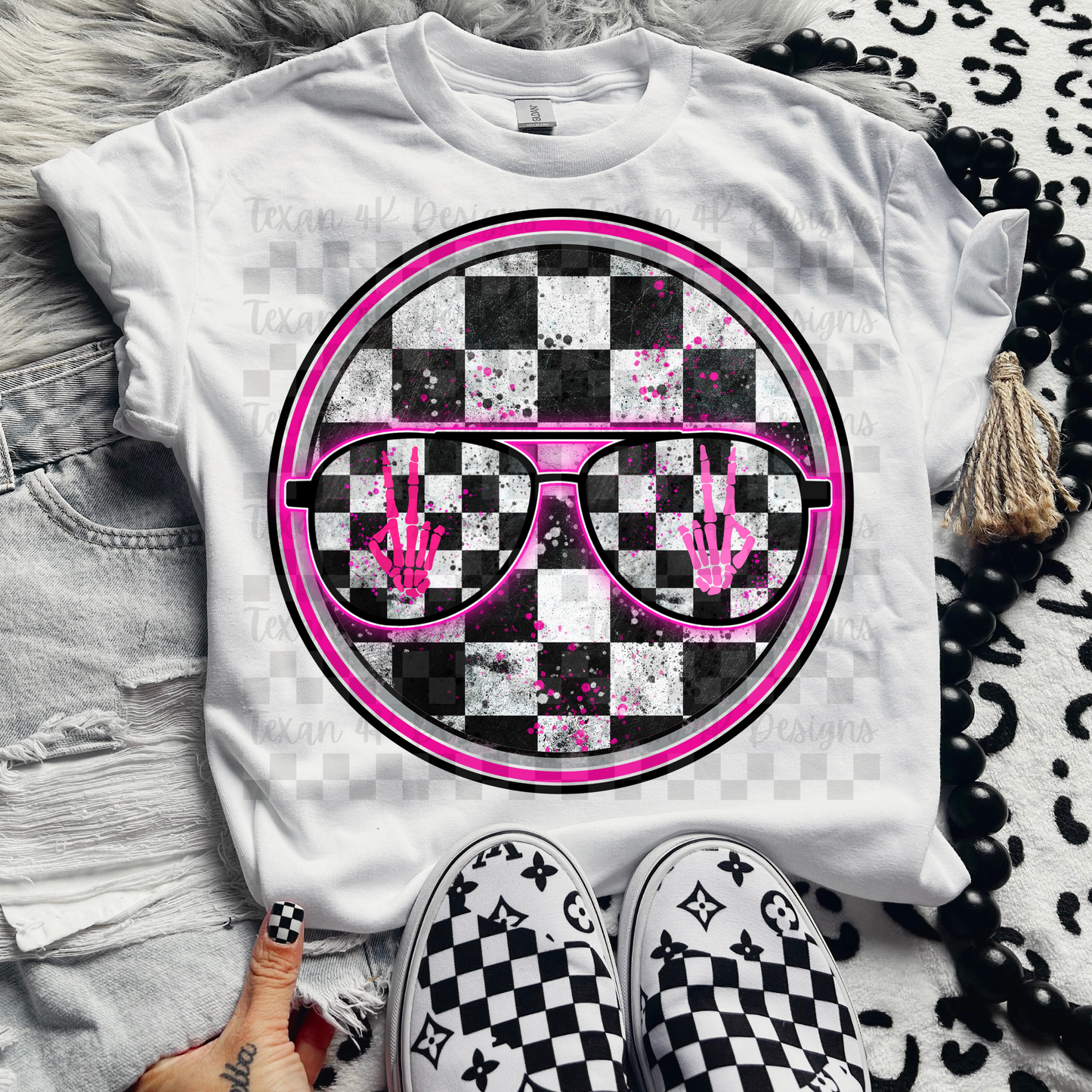 checkered sunnies - DIGITAL PNG