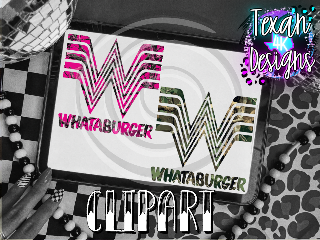camo W - 2 clipart