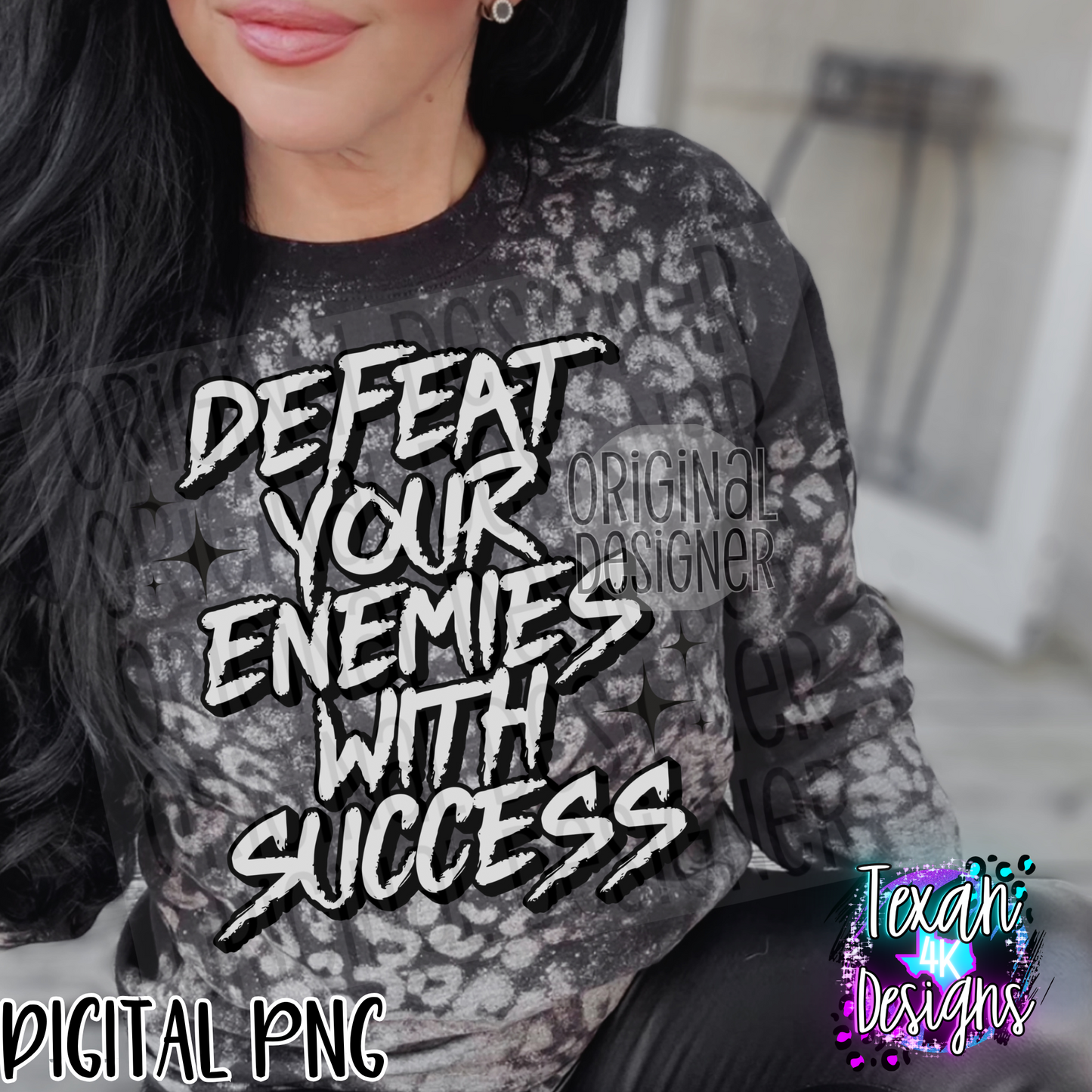 defeat your enemies with success - 3 DIGITAL PNG