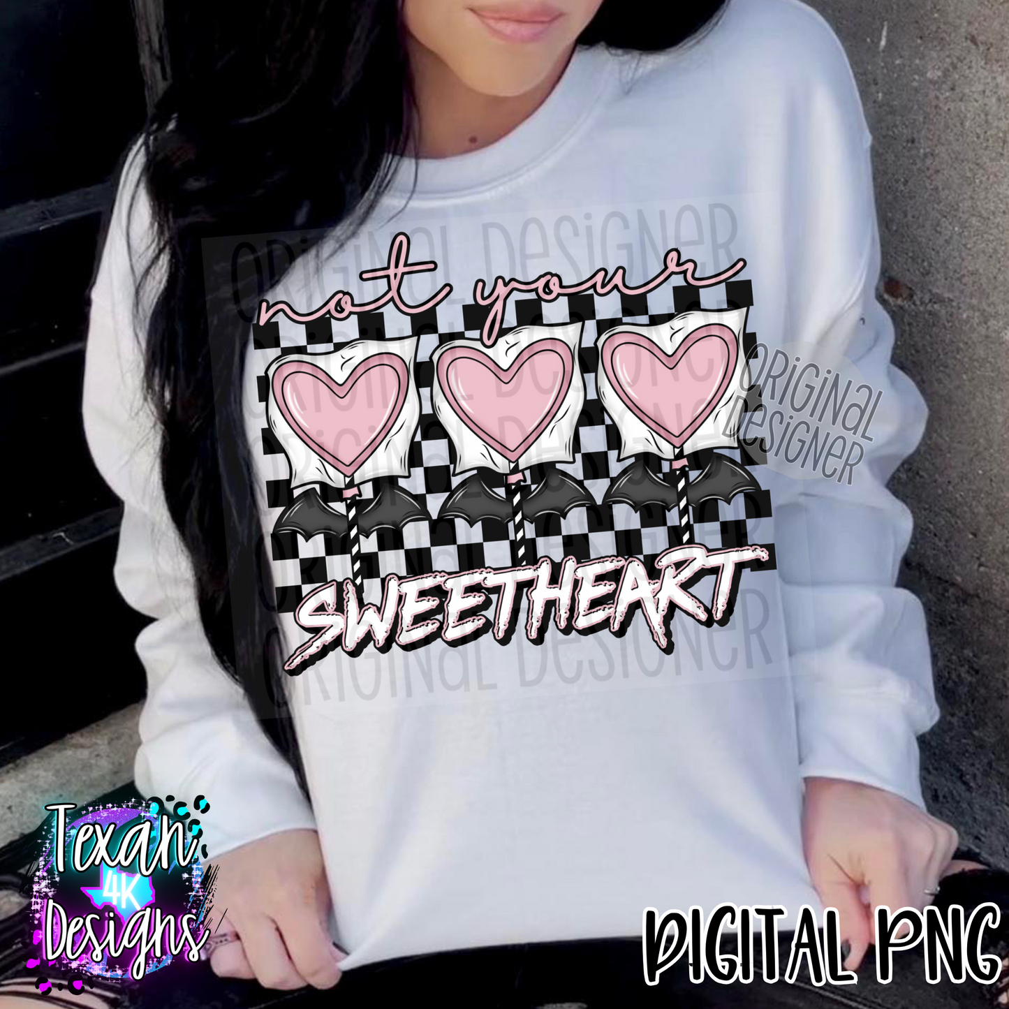 not your sweetheart w/ sleeve black - DIGITAL PNG