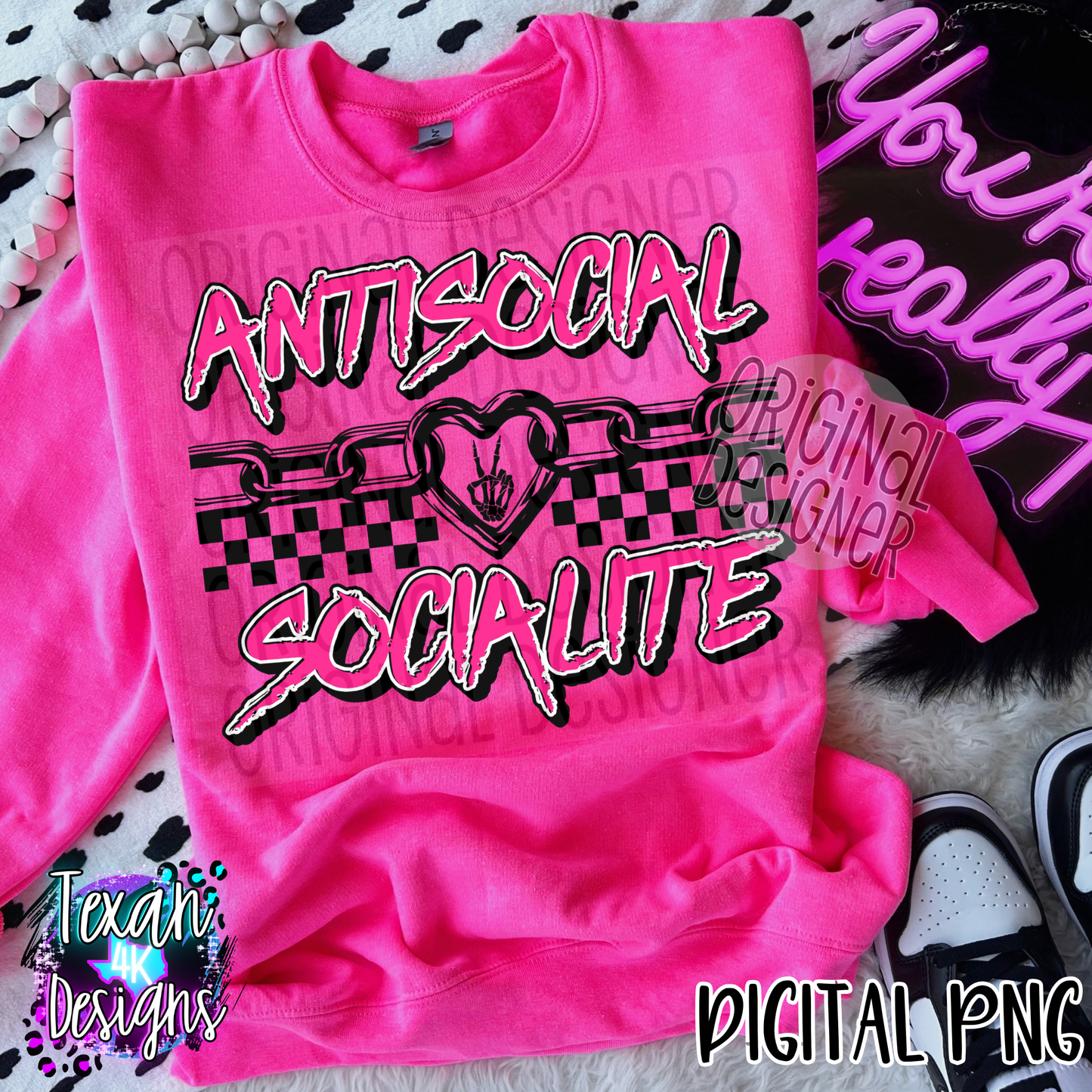 antisocial socialite - 3 DIGITAL PNG
