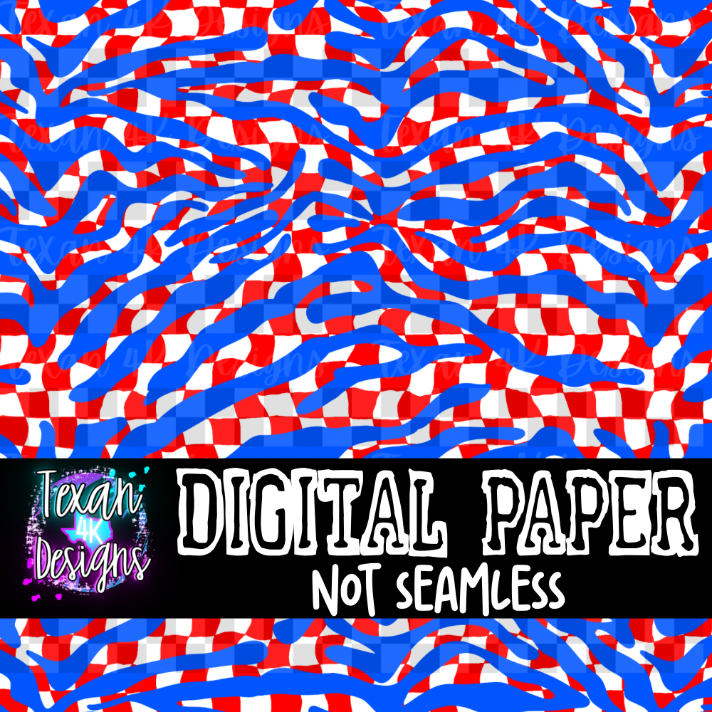zebra checkered usa - DIGITAL PAPER