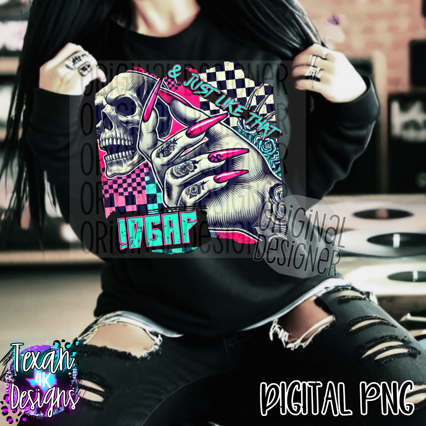 & just like that idgaf - DIGITAL PNG
