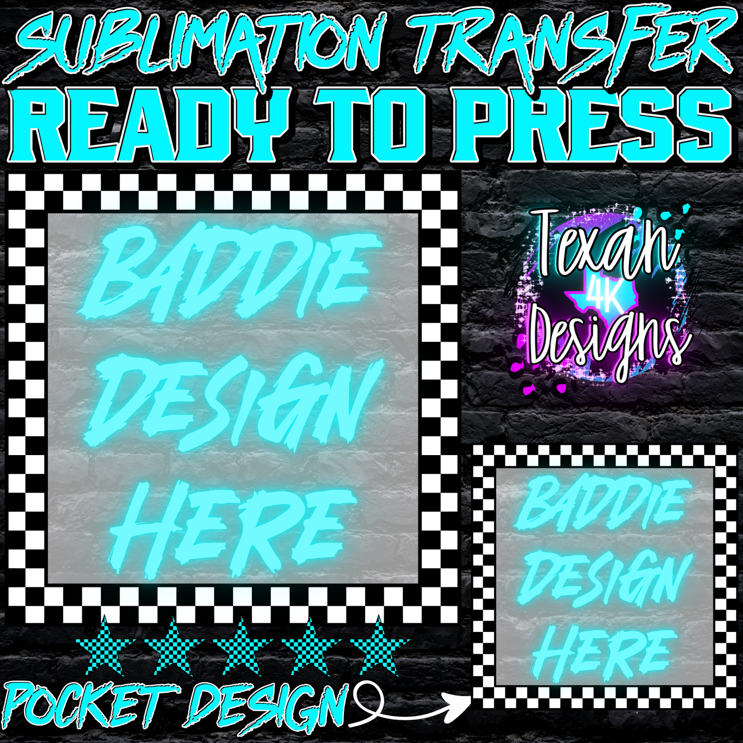 sublimation transfer w/ pocket mock up edgy