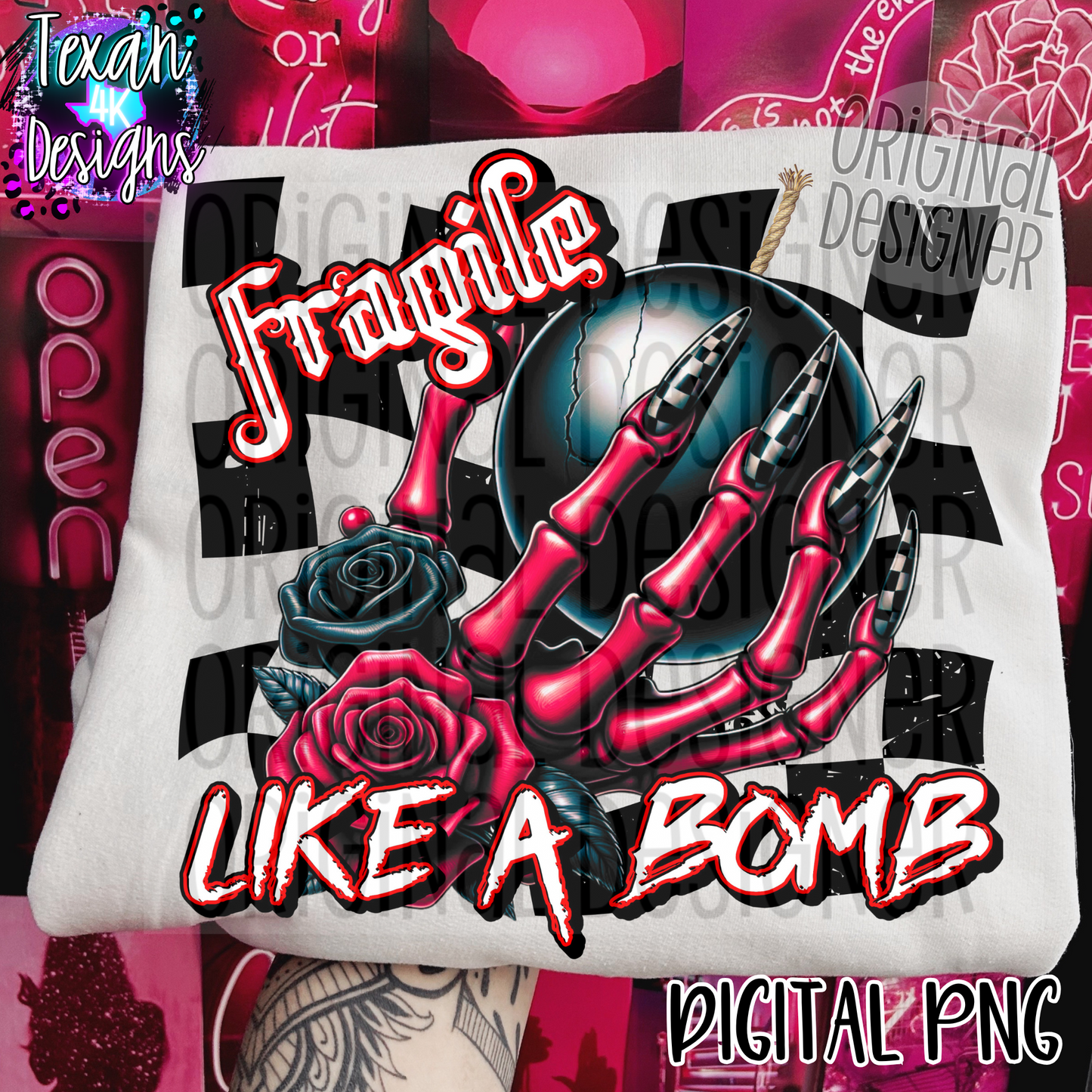 fragile like a bomb - DIGITAL PNG