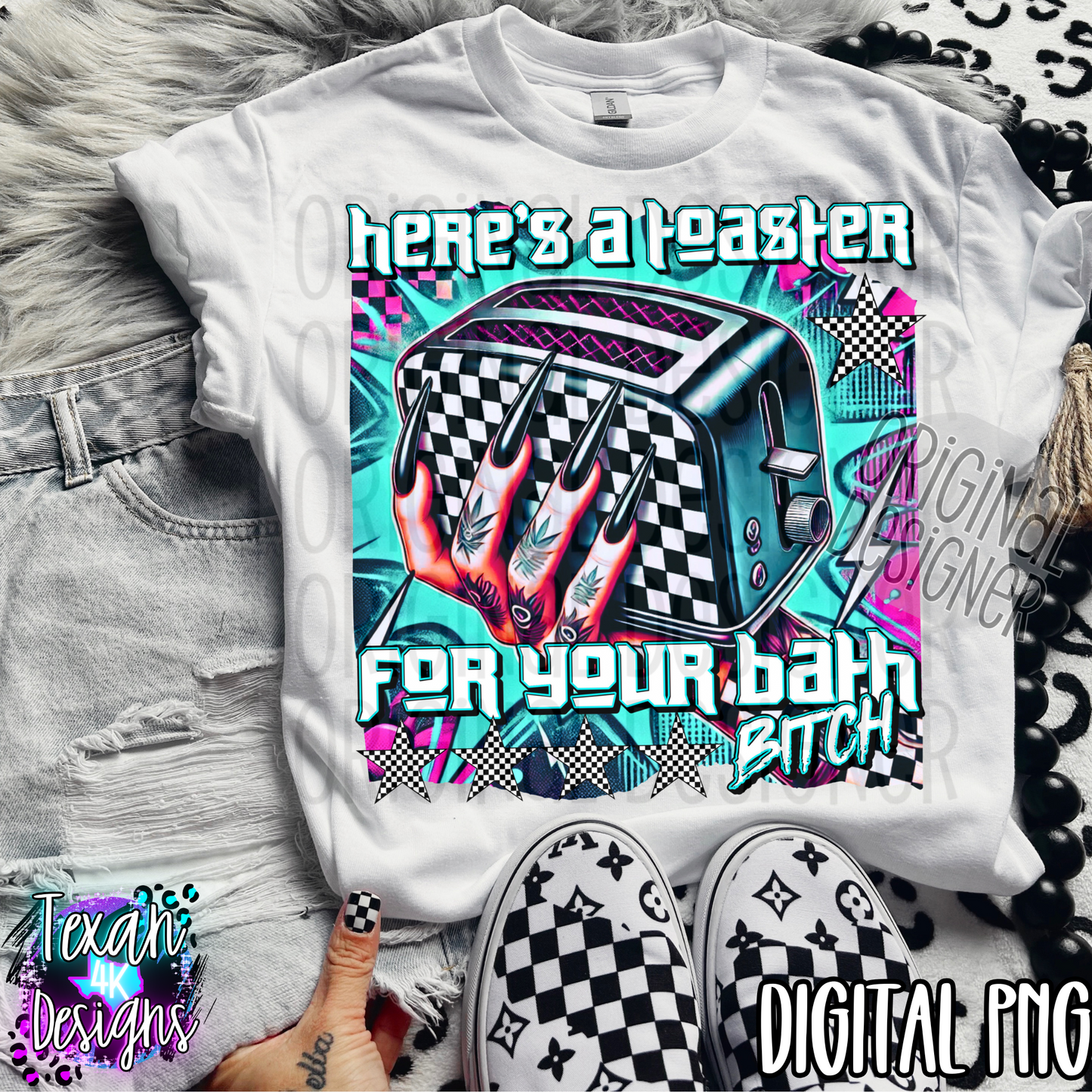 heres a toaster for your bath B - DIGITAL PNG
