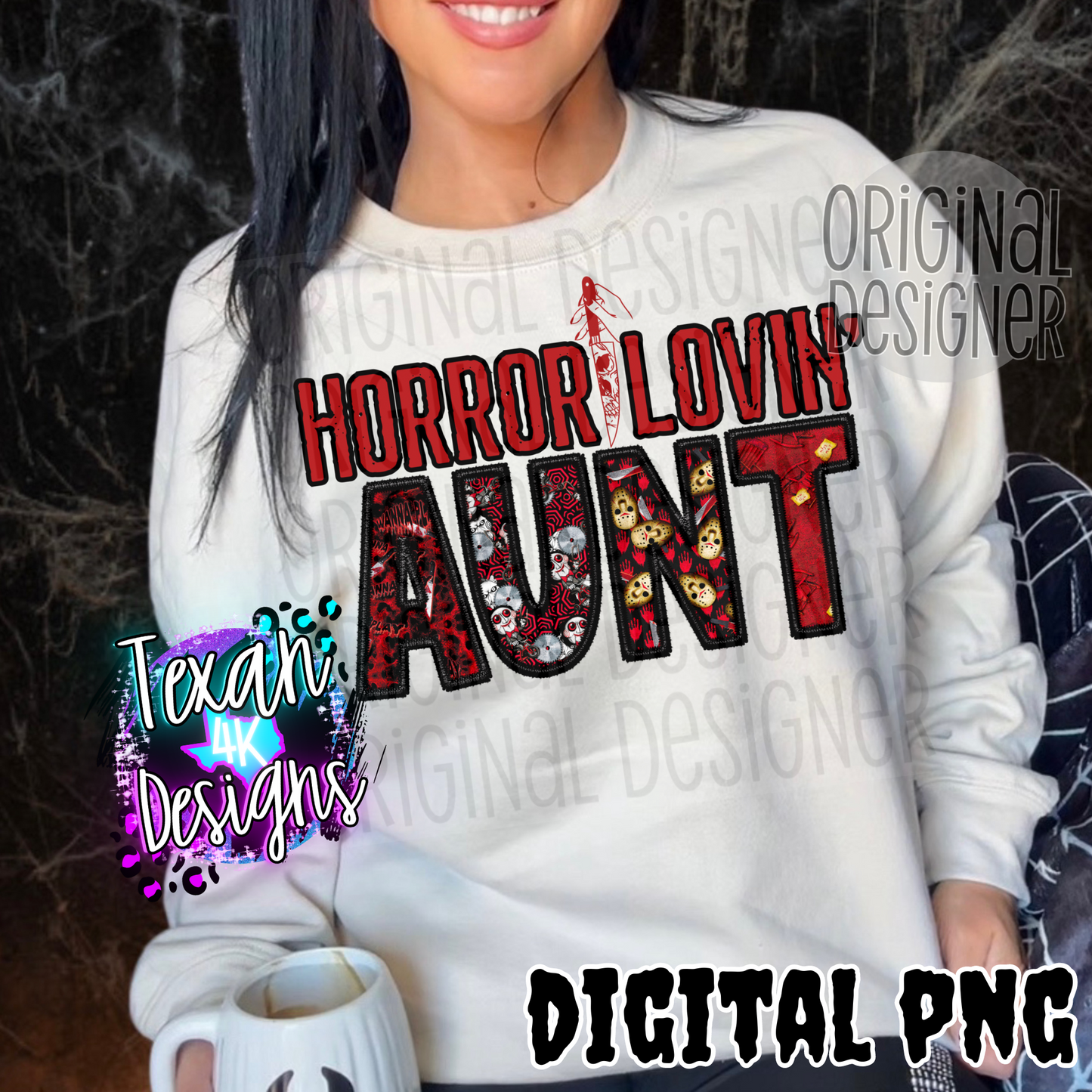 horror lovin' aunt - DIGITAL PNG