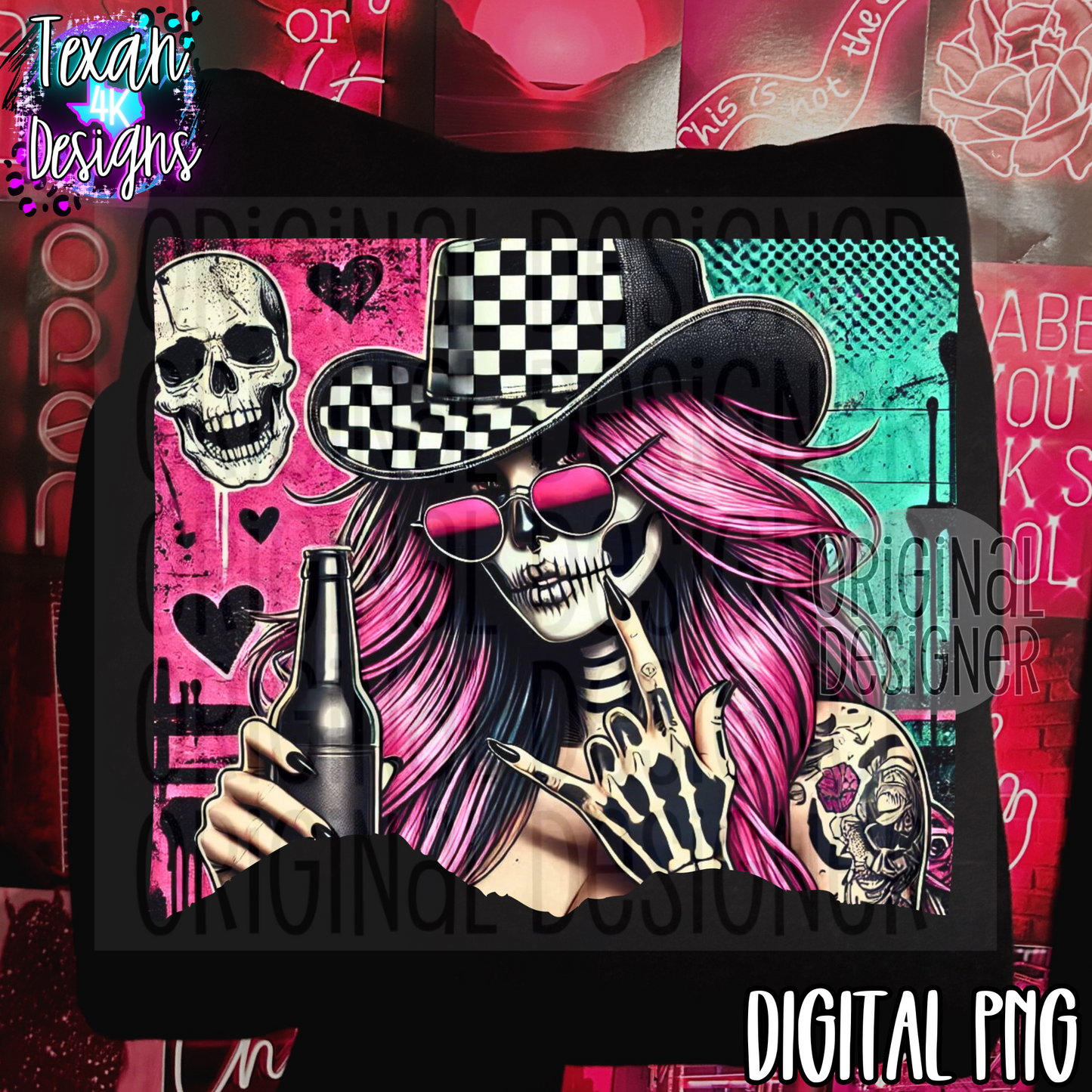 cowgirl skelly - DIGITAL PNG