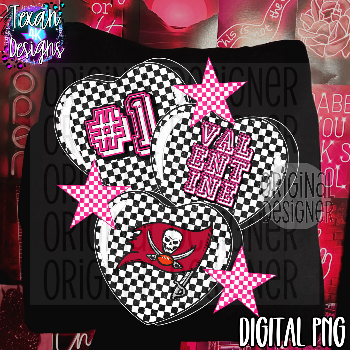 valentine bucs - DIGITAL PNG