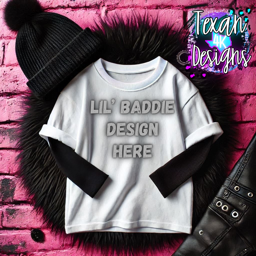 white shirt , toddler girl flat lay mock up