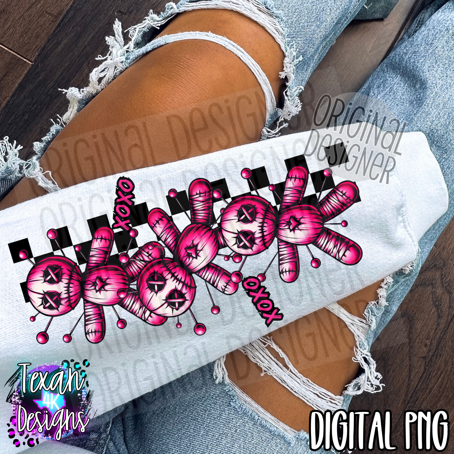 xoxo sleeve - DIGITAL PNG
