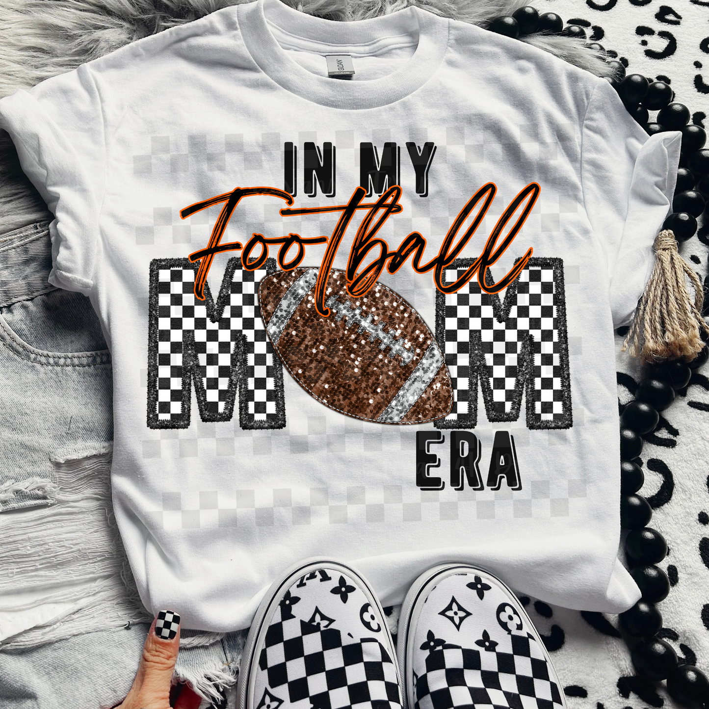 in my football mom era orange - DIGITAL PNG