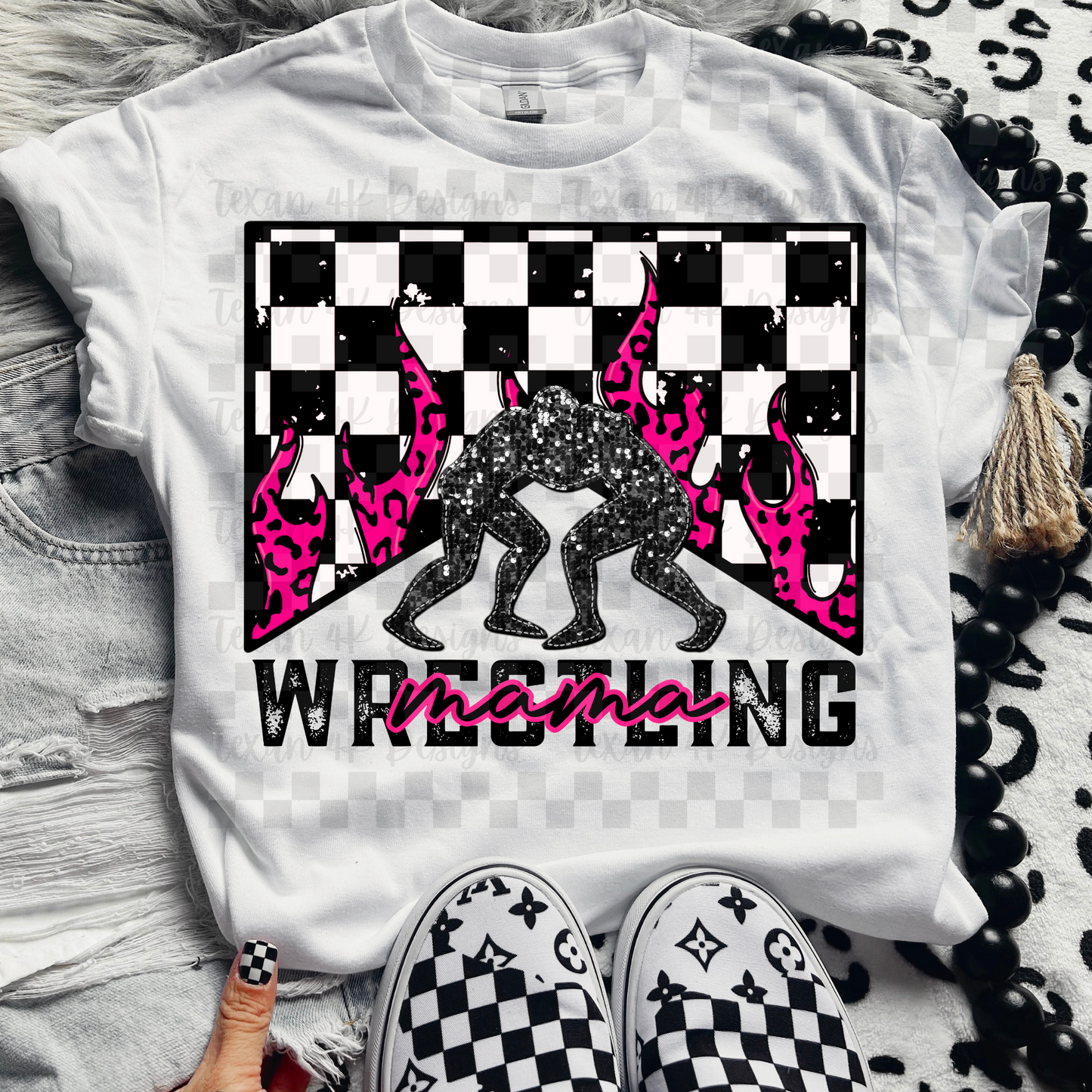 wrestling mama - DIGITAL PNG