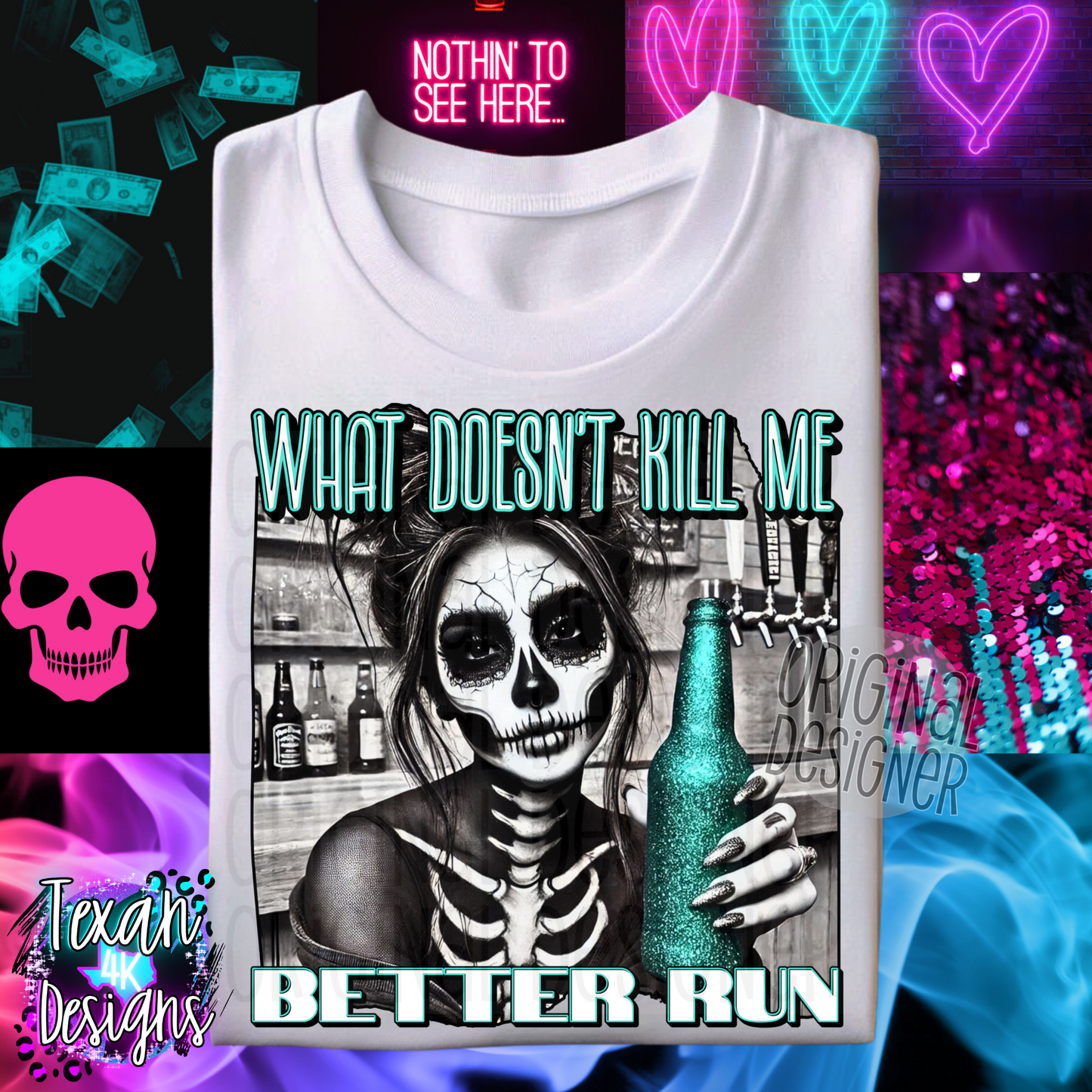 what doesnt kill me better run - DIGITAL PNG