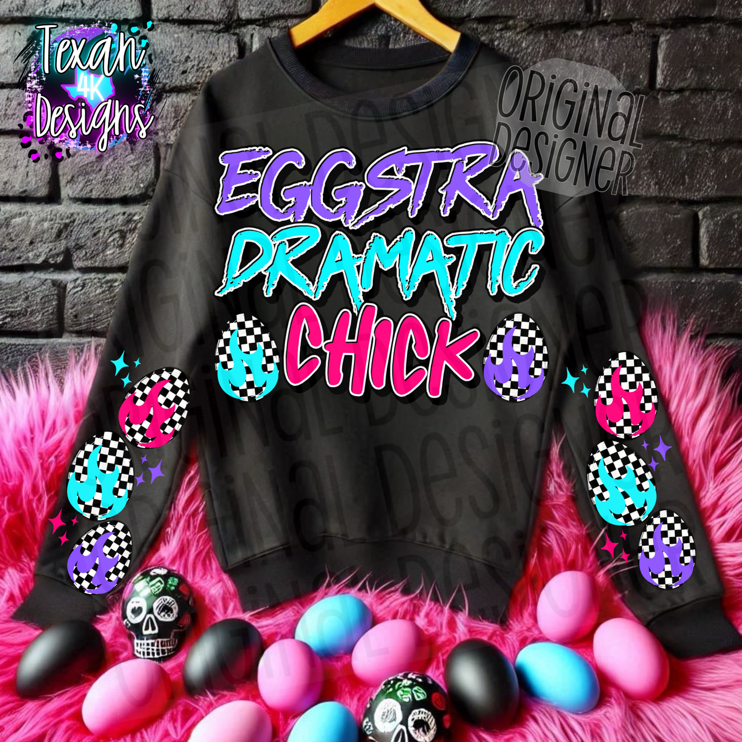eggstra dramatic chick - DIGITAL PNG