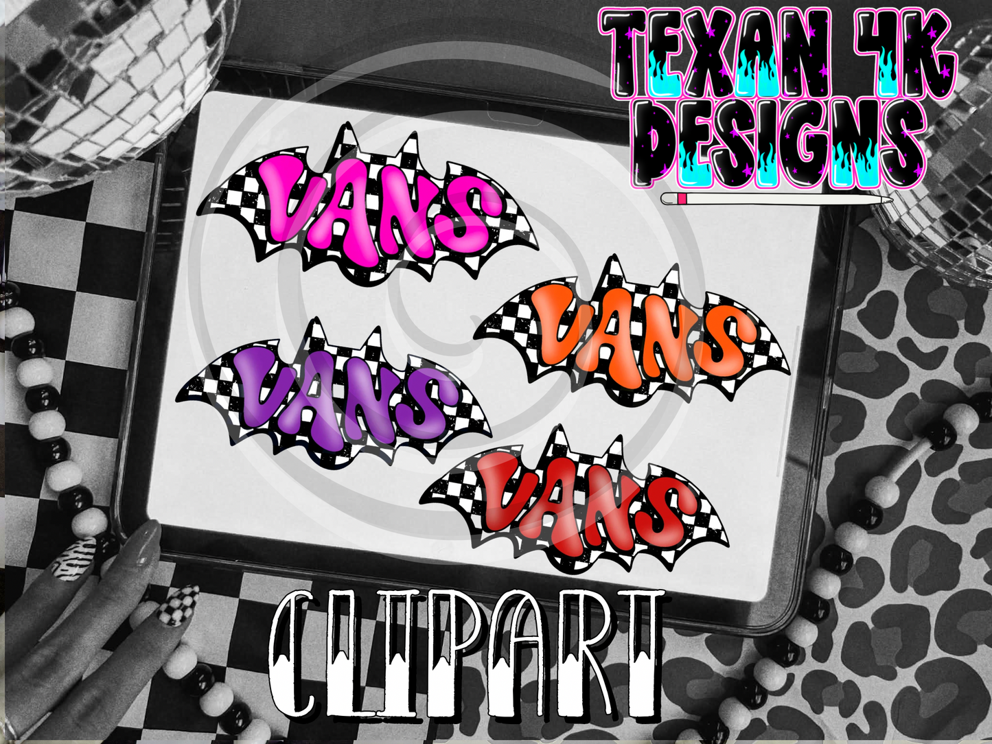 V bats - 4 clipart