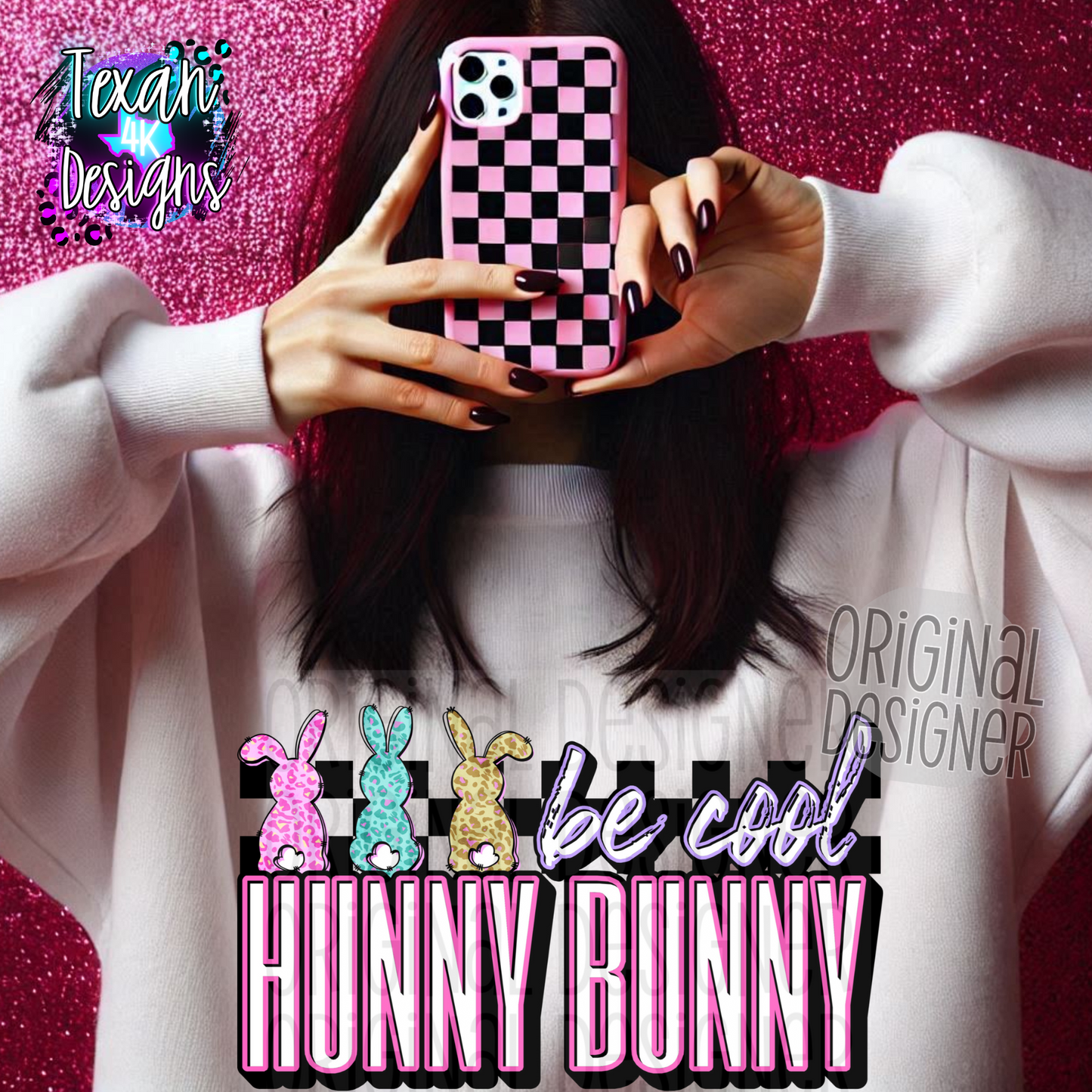 be cool hunny bunny - DIGITAL PNG