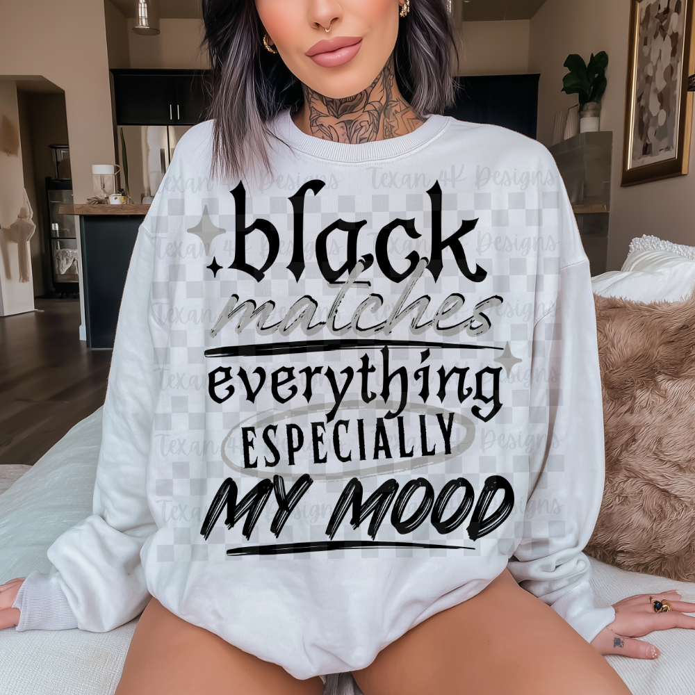 black matches everything - 2 DIGITAL PNG