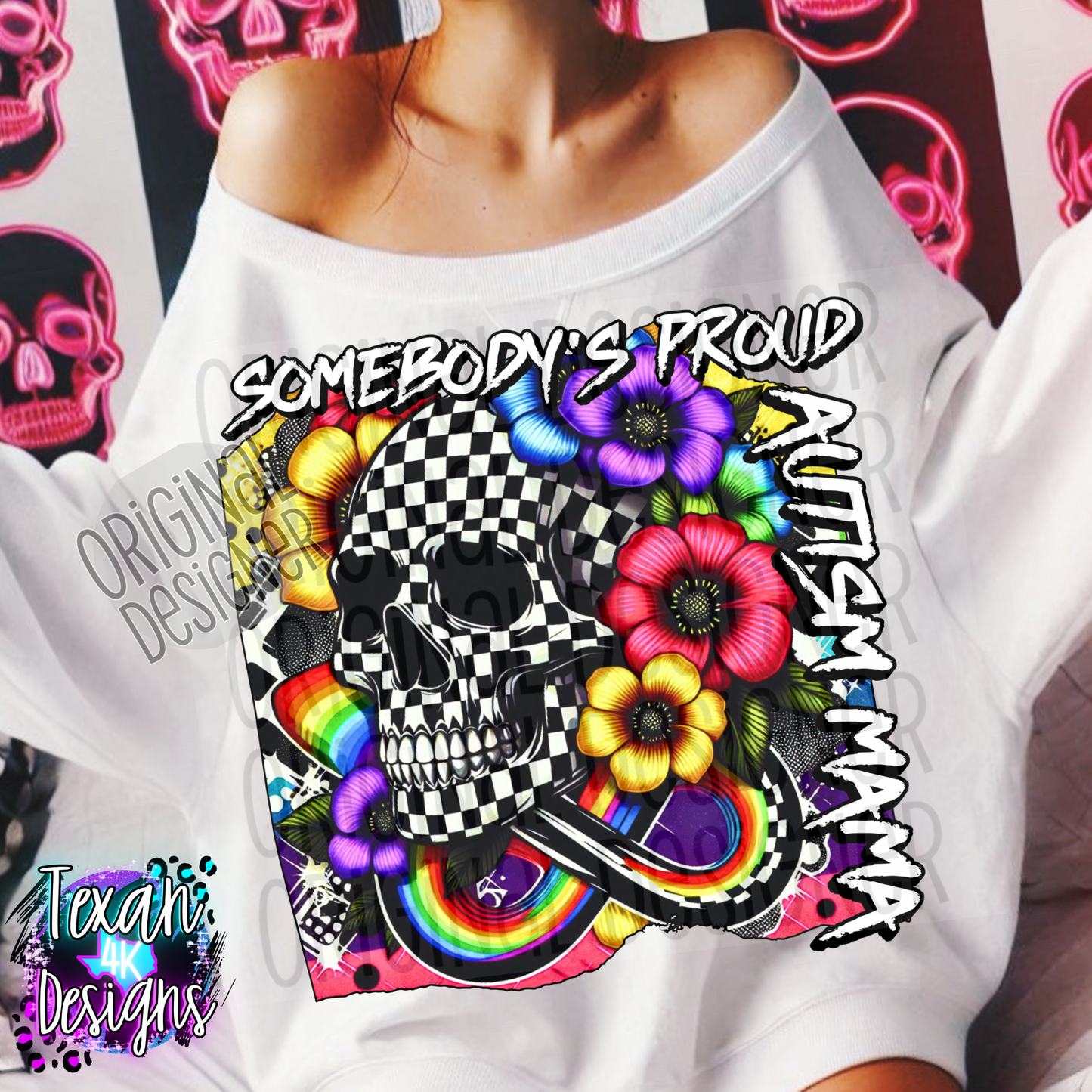 somebody's proud austism mama - DIGITAL PNG