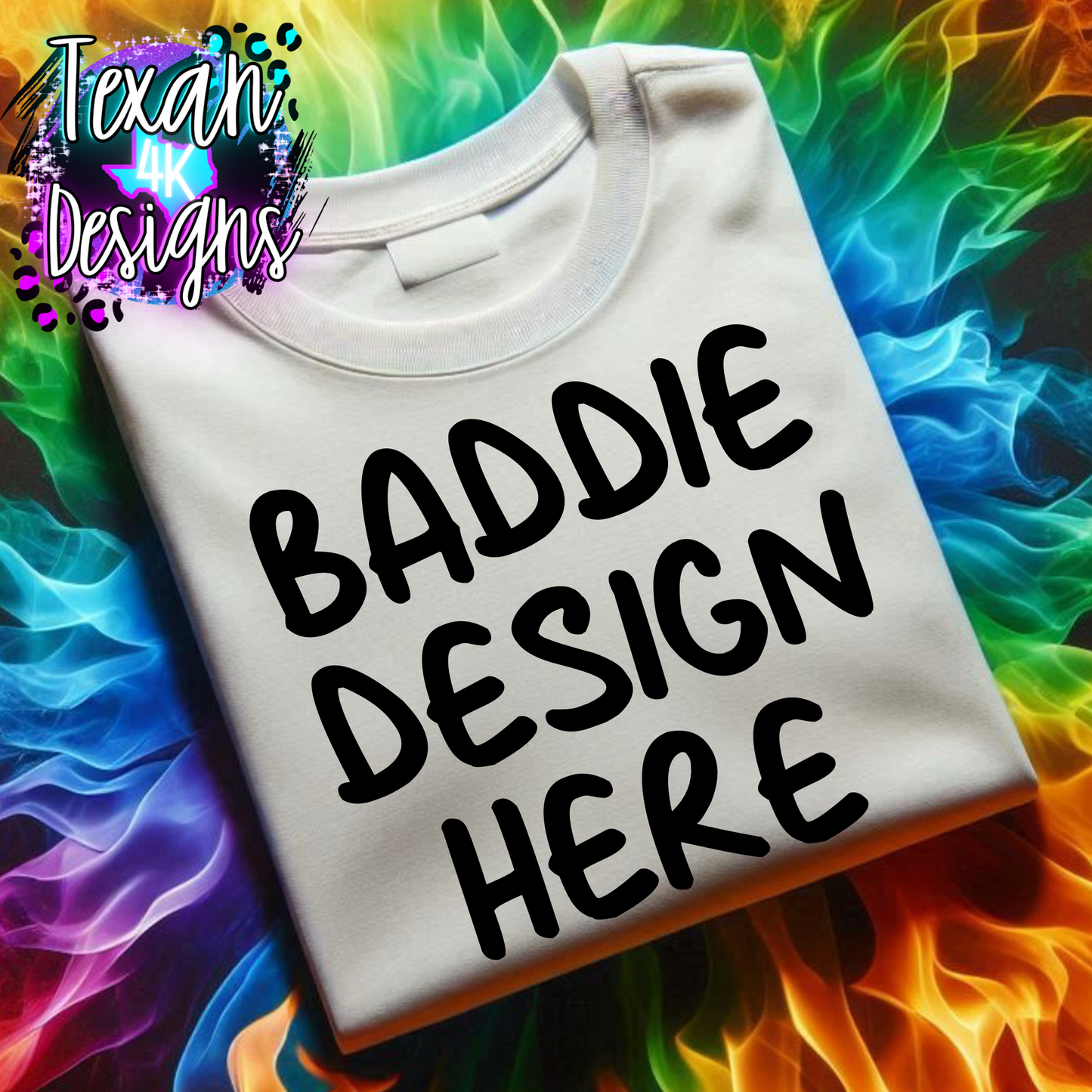 white shirt, flat lay mock up