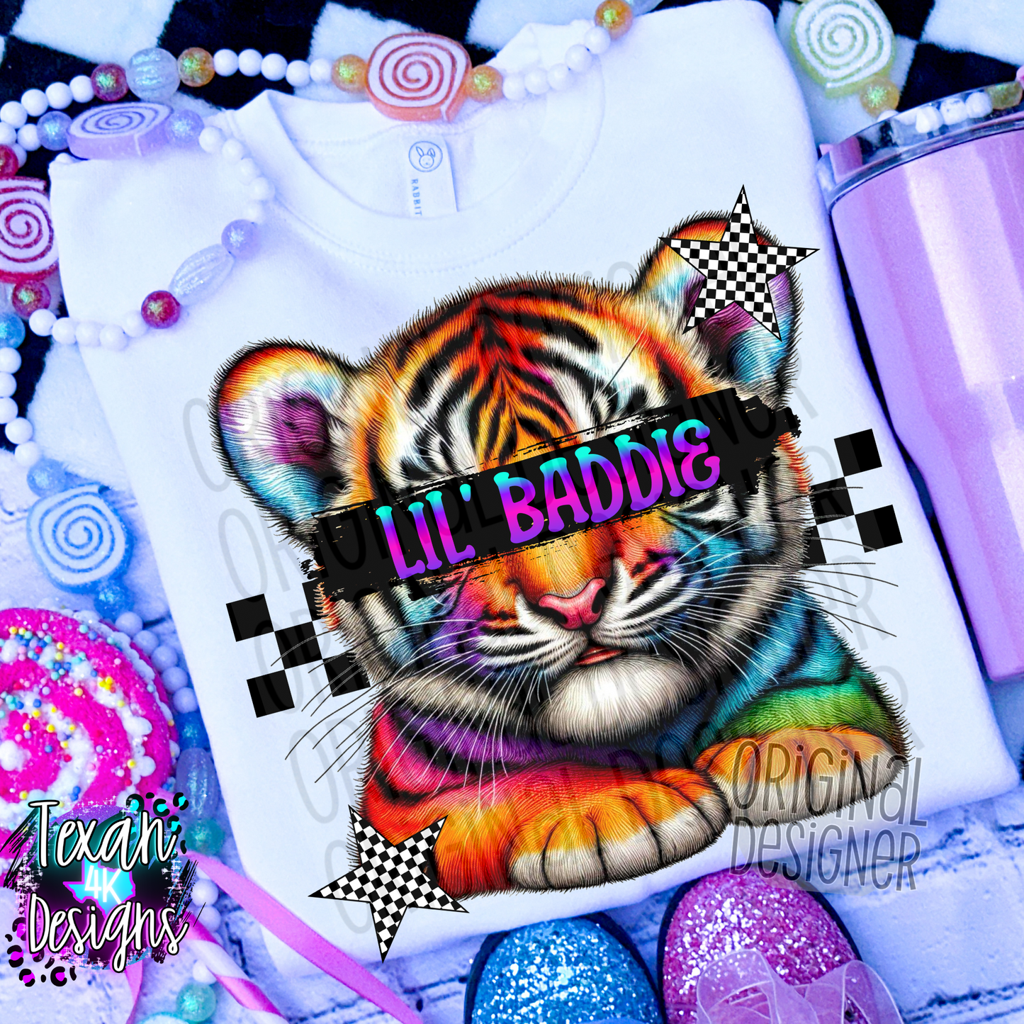 lil' baddie tiger - 2 DIGITAL PNG