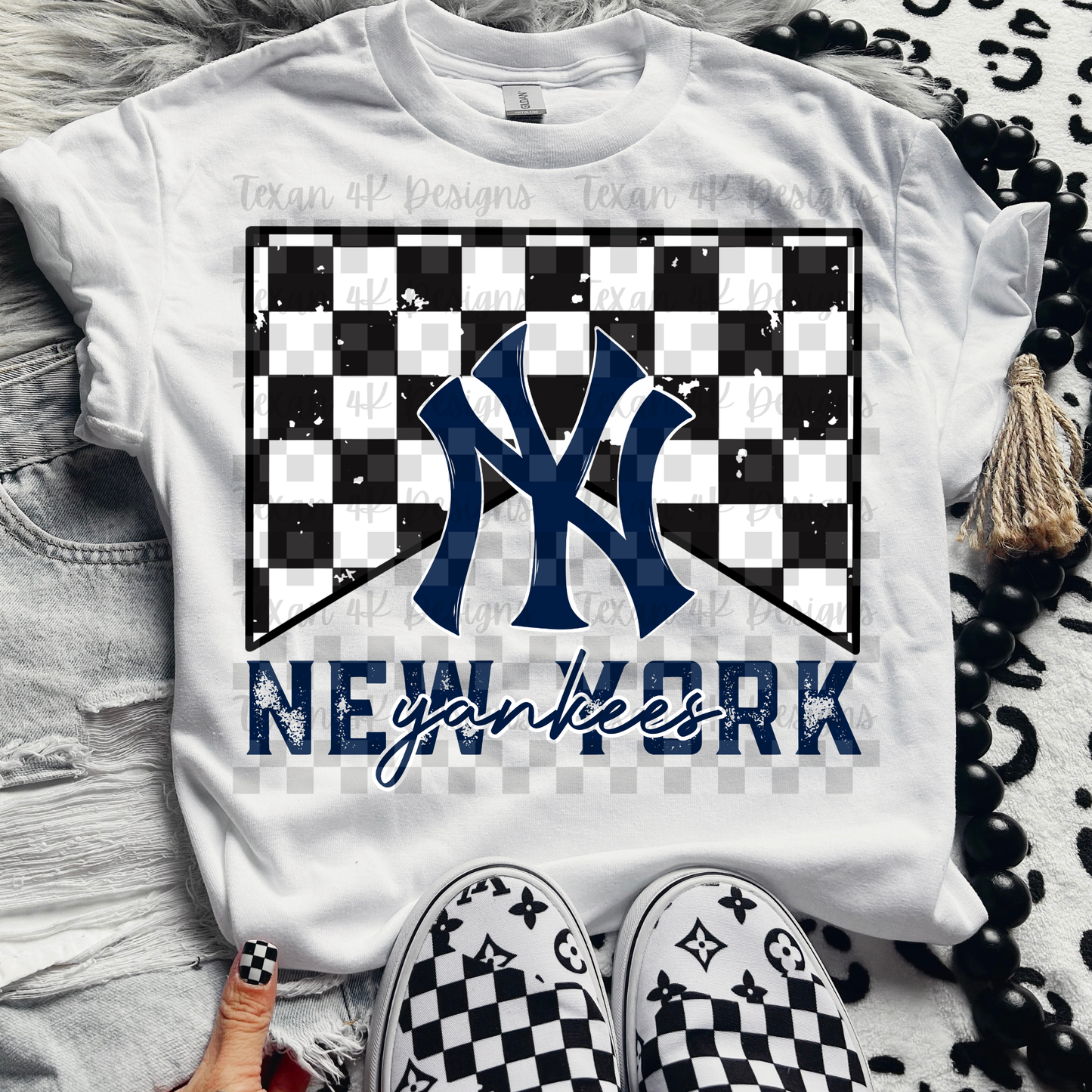 M checkered NY - DIGITAL PNG
